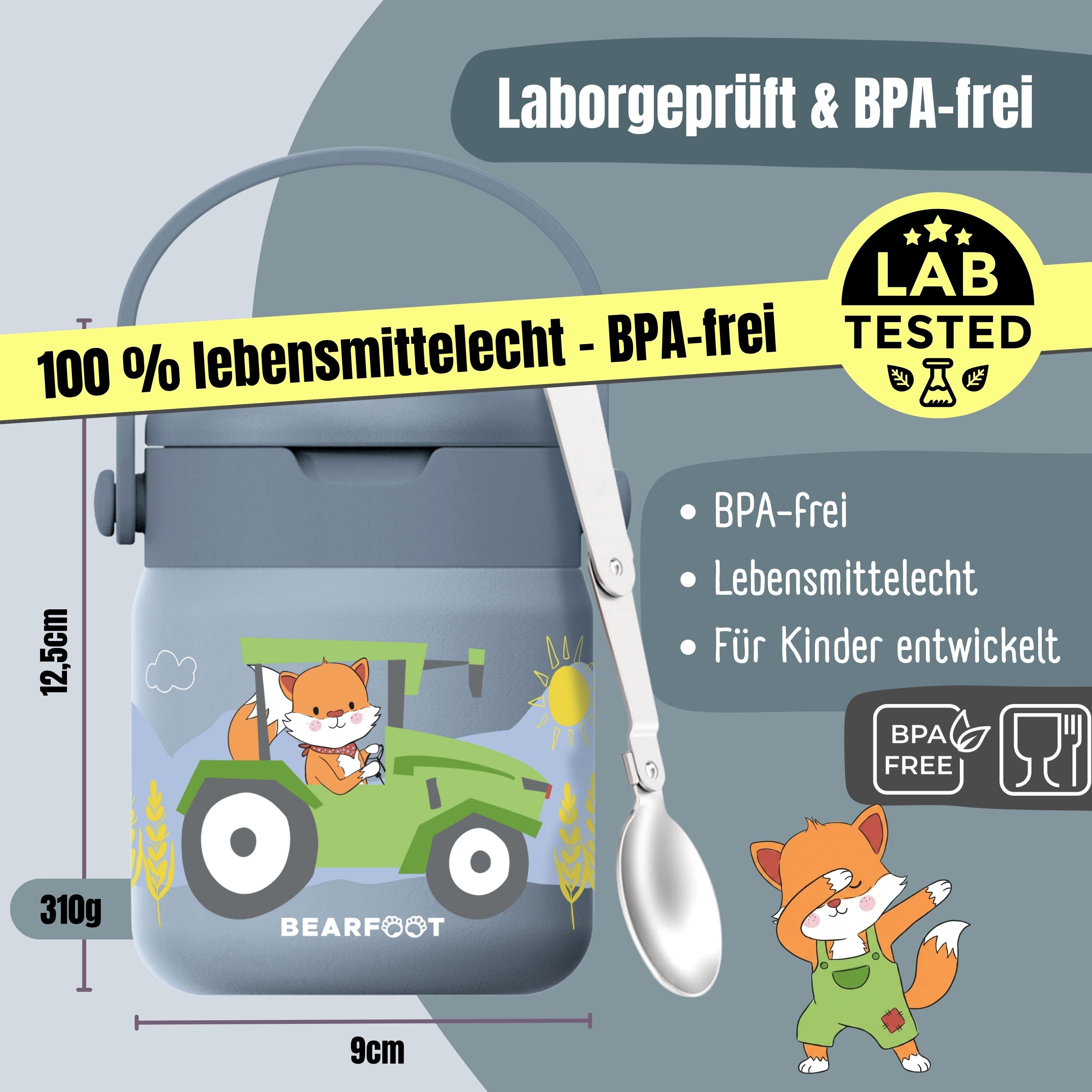 bearfoot-thermobeh-lter-kinder-edelstahl-traktor-blau-500ml image 5