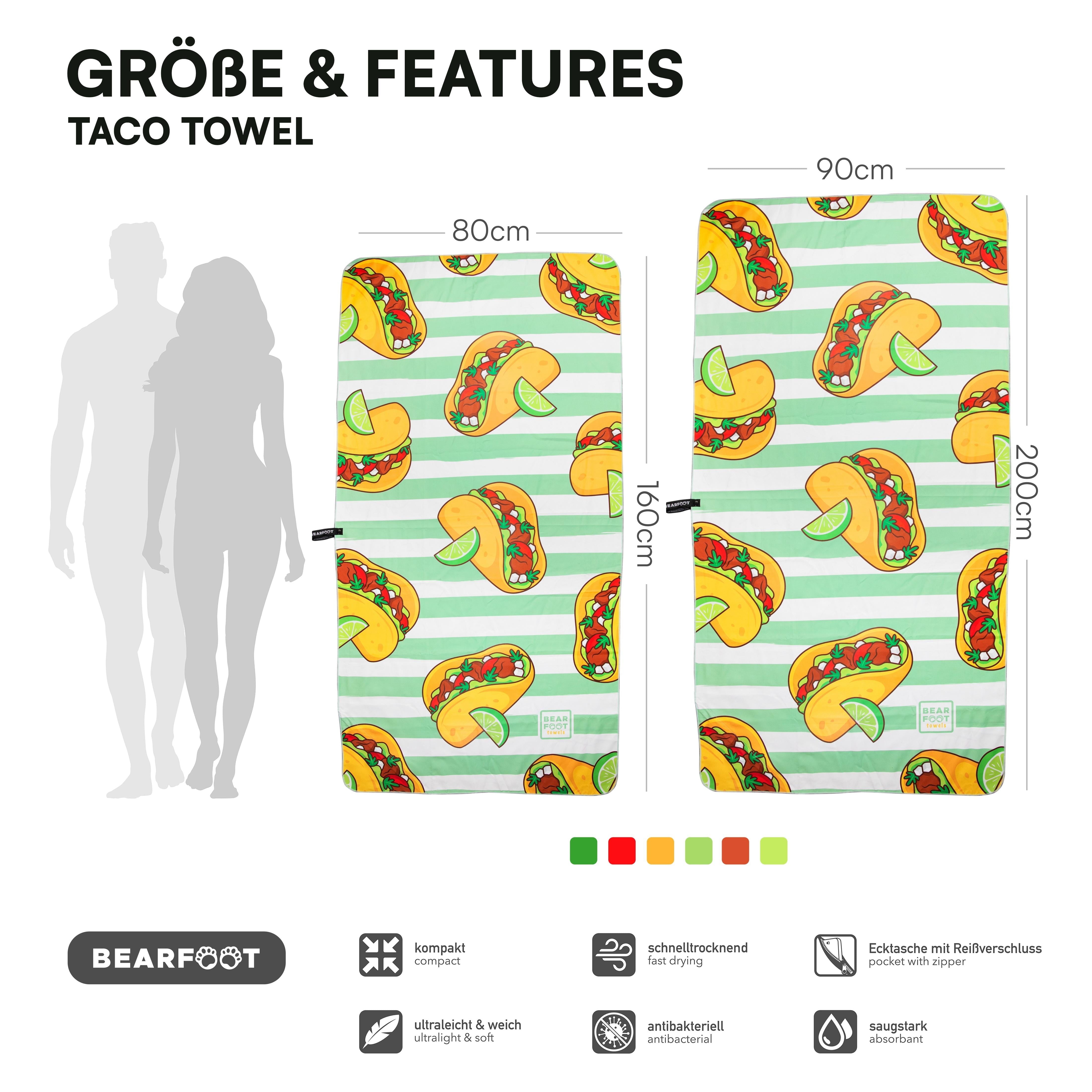 bearfoot-strandt-cher-taco-handtuch-mikrofaser-160x80-cm image 4