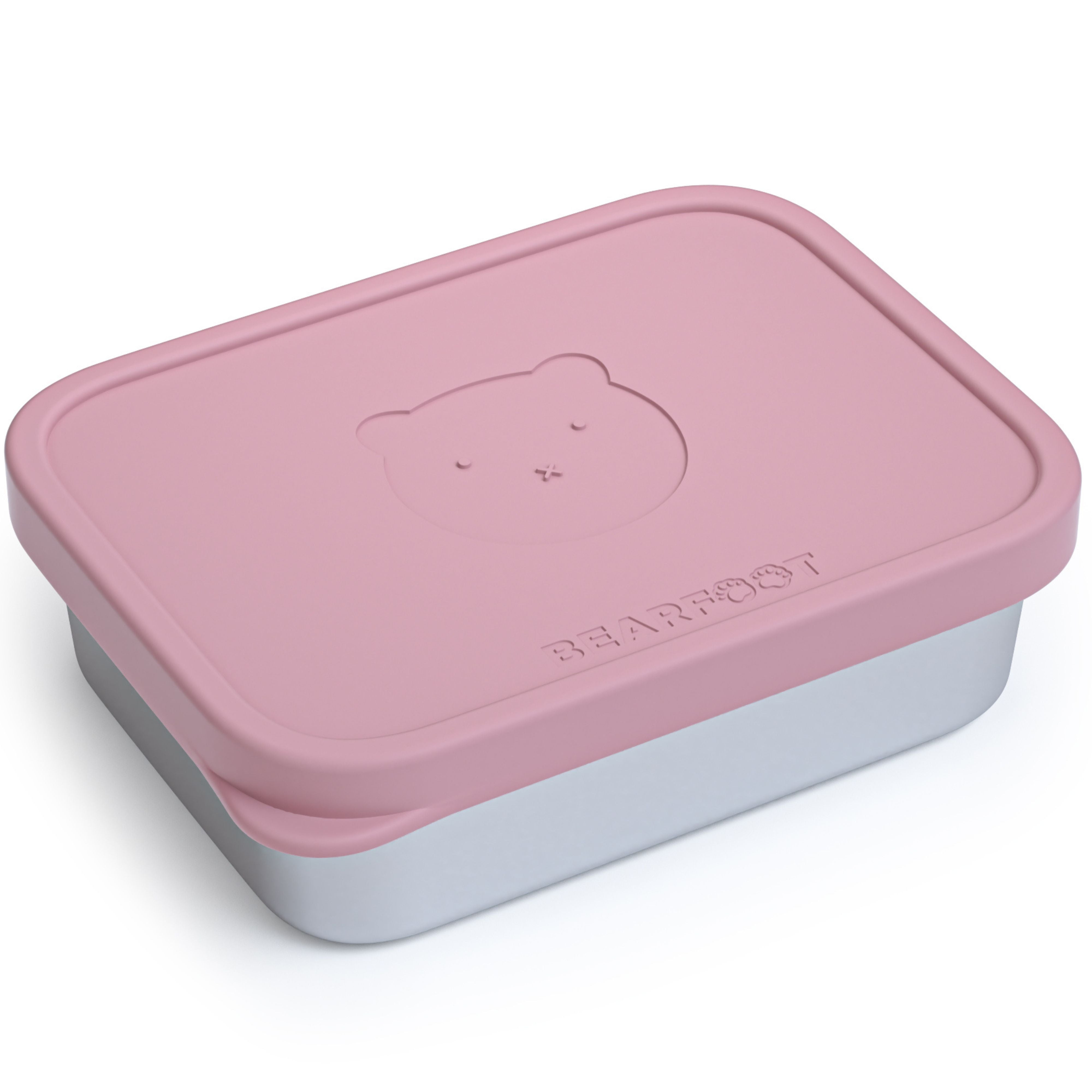 bearfoot-brotdosen-edelstahl-brotdose-rosa-700ml-auslaufsicher image 1