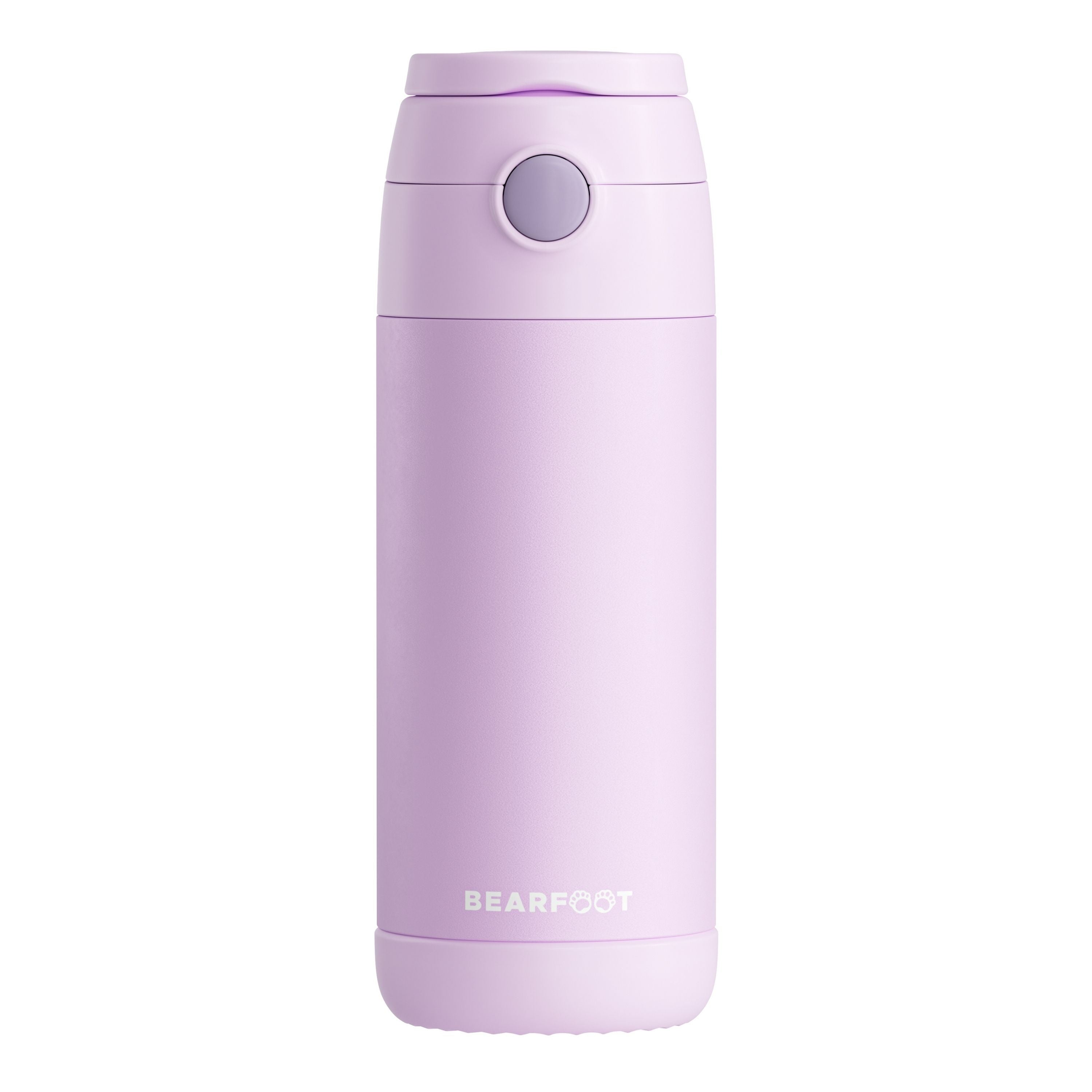 bearfoot-isolierflasche-thermo-kinder-350ml-edelstahl-lila image 1