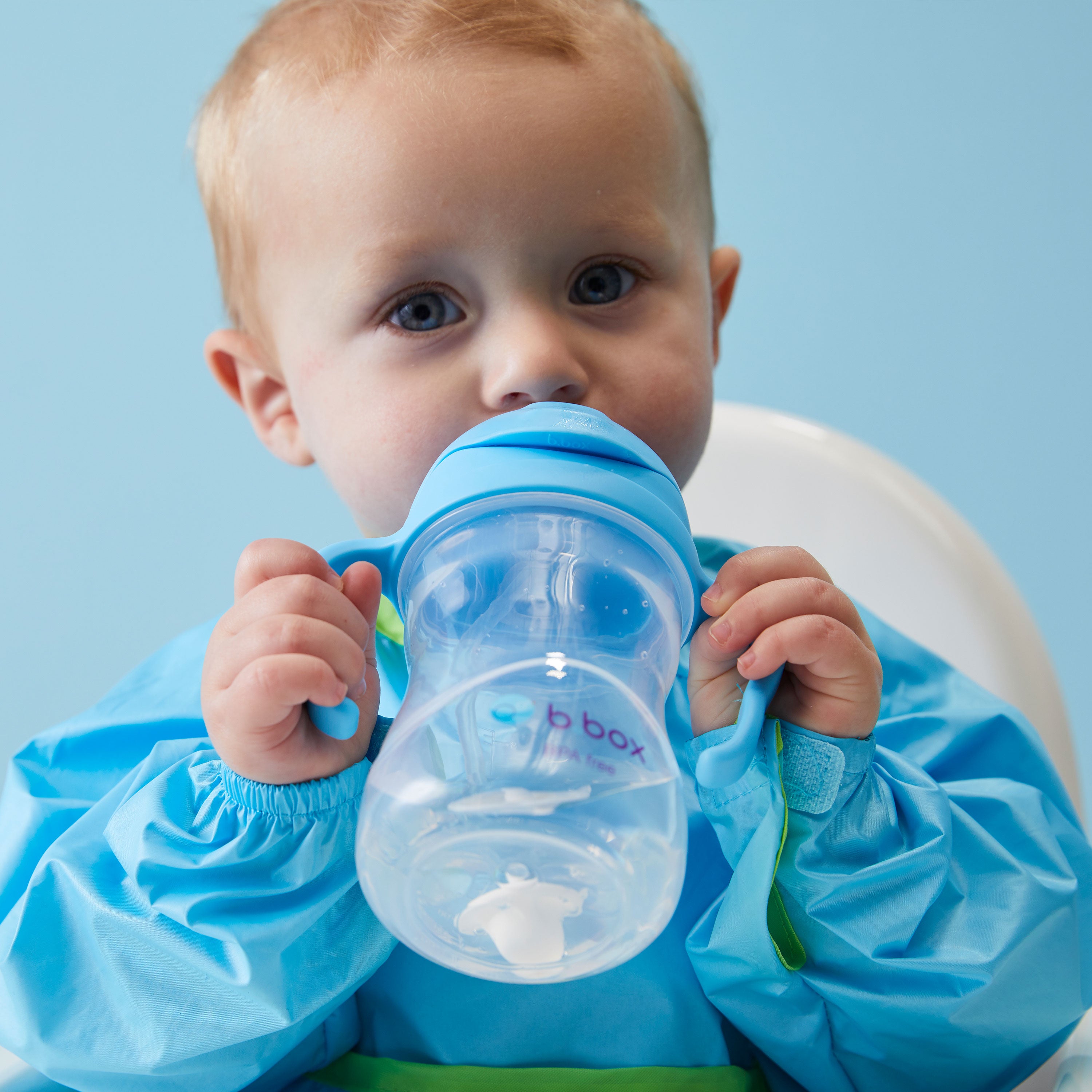 b-box-snackbox-sippy-cup-set-blue-slate-blueberry image 2