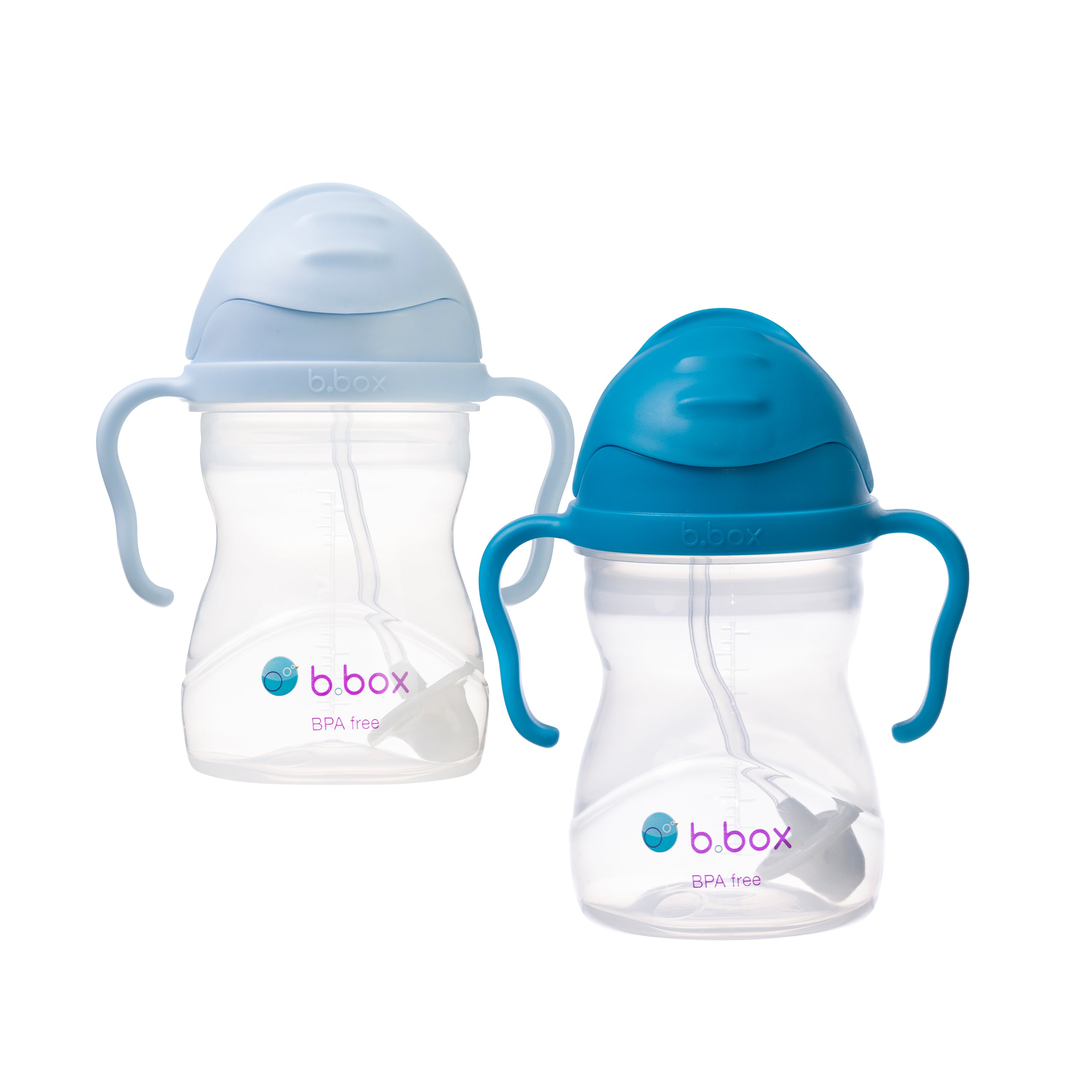 b-box-sippy-cup-trinkbecher-2er-pack-cobalt-bubblegum image 1