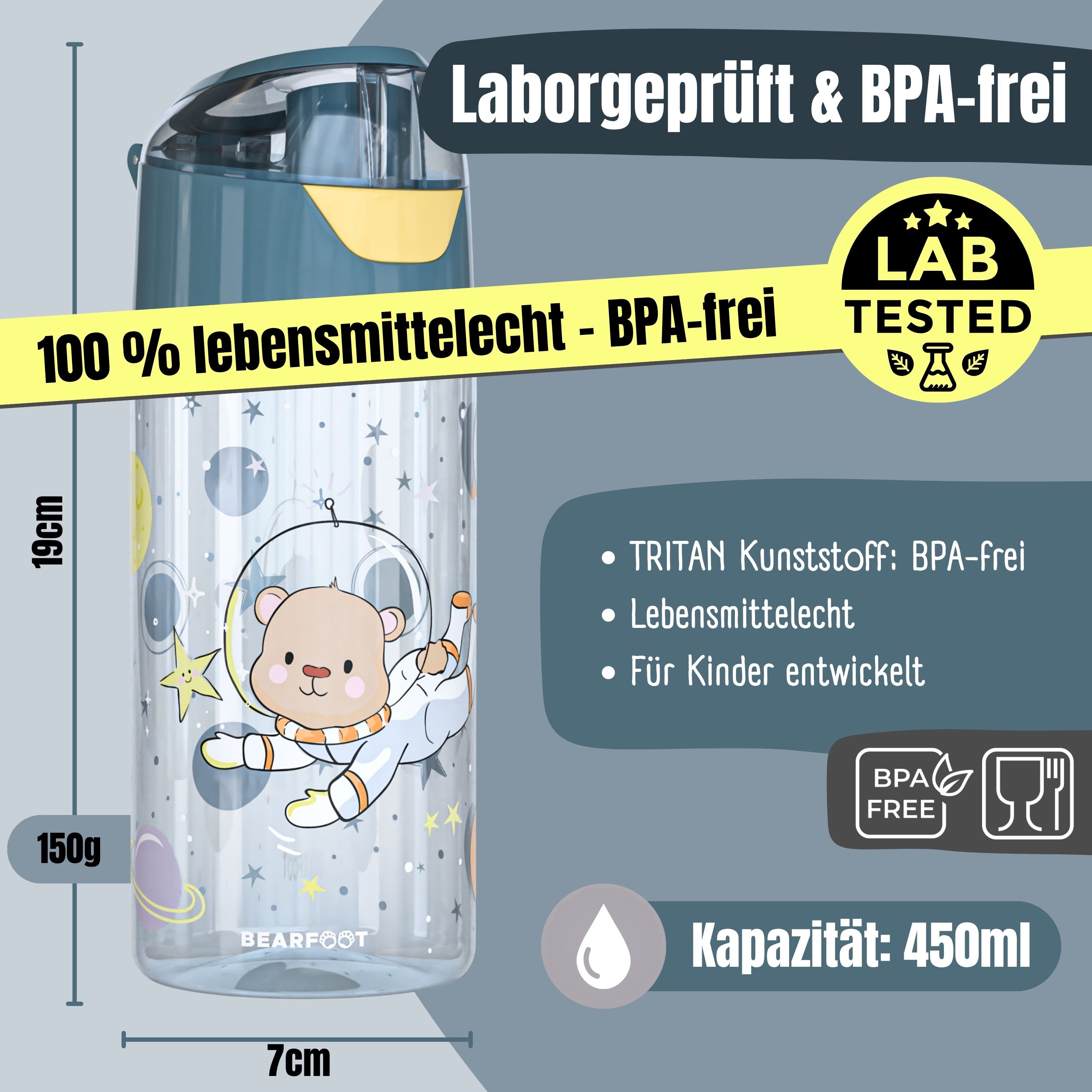 bearfoot-trinkflaschen-wasserflasche-450ml-astronaut-b-r-tritan image 3