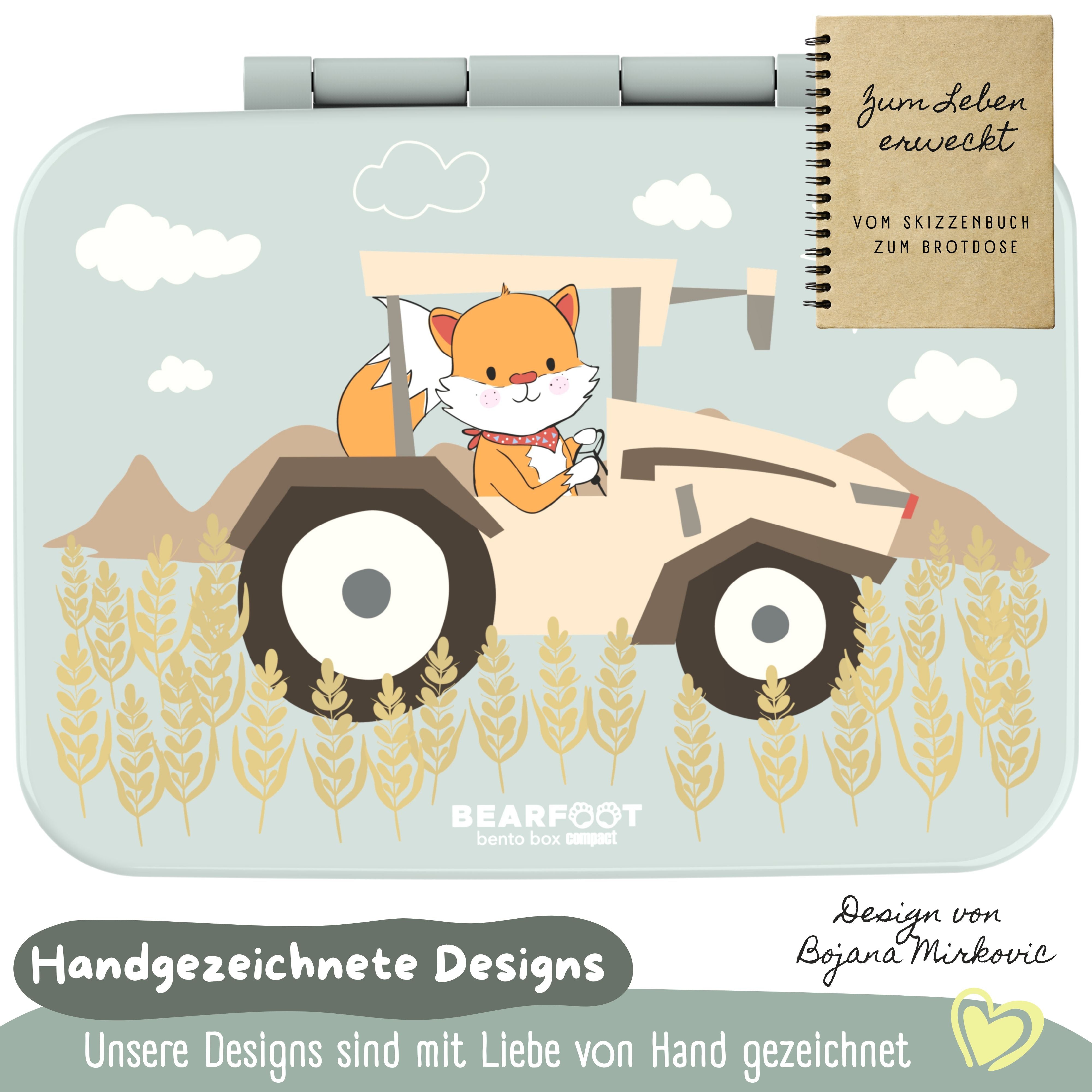bearfoot-compact-brotdose-traktor-salbei-1000ml-auslaufsicher image 3