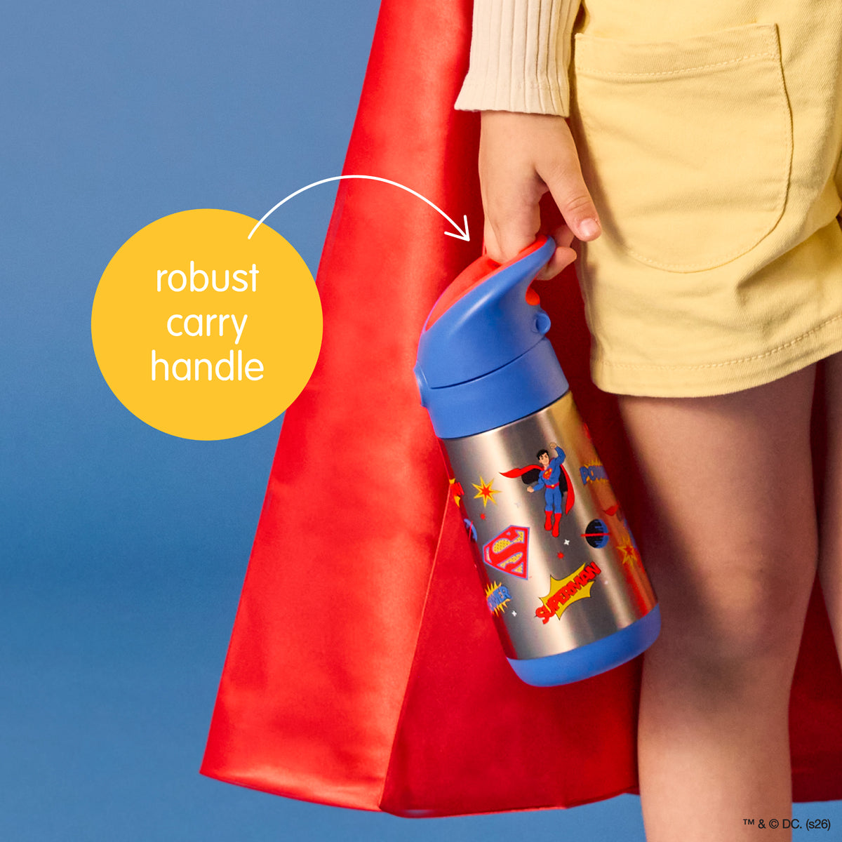 b-box-insulated-trinkflasche-350-ml-superman-edelstahl image 4