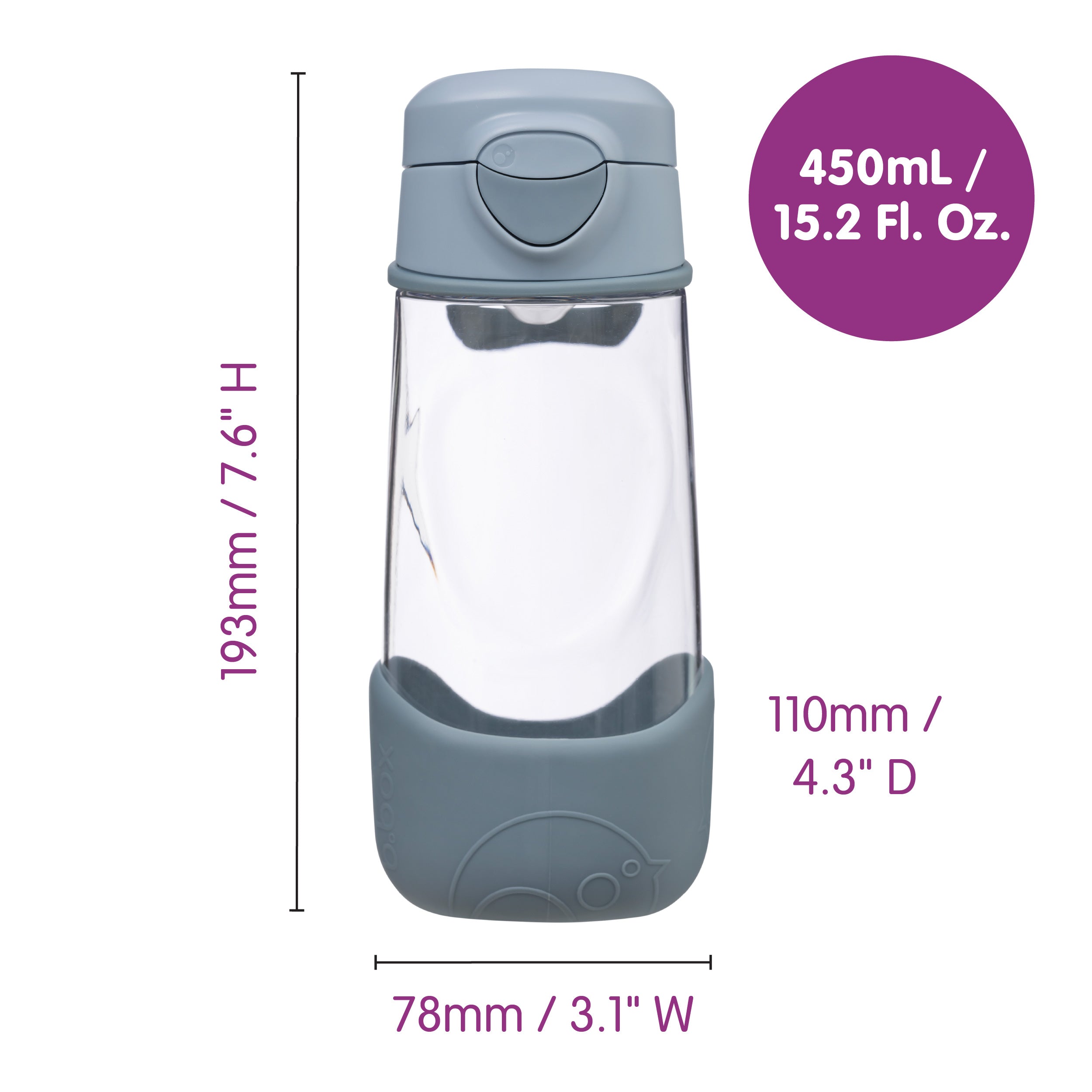 b-box-sport-trinkflasche-450-ml-lemon-sherbet-tritan image 6