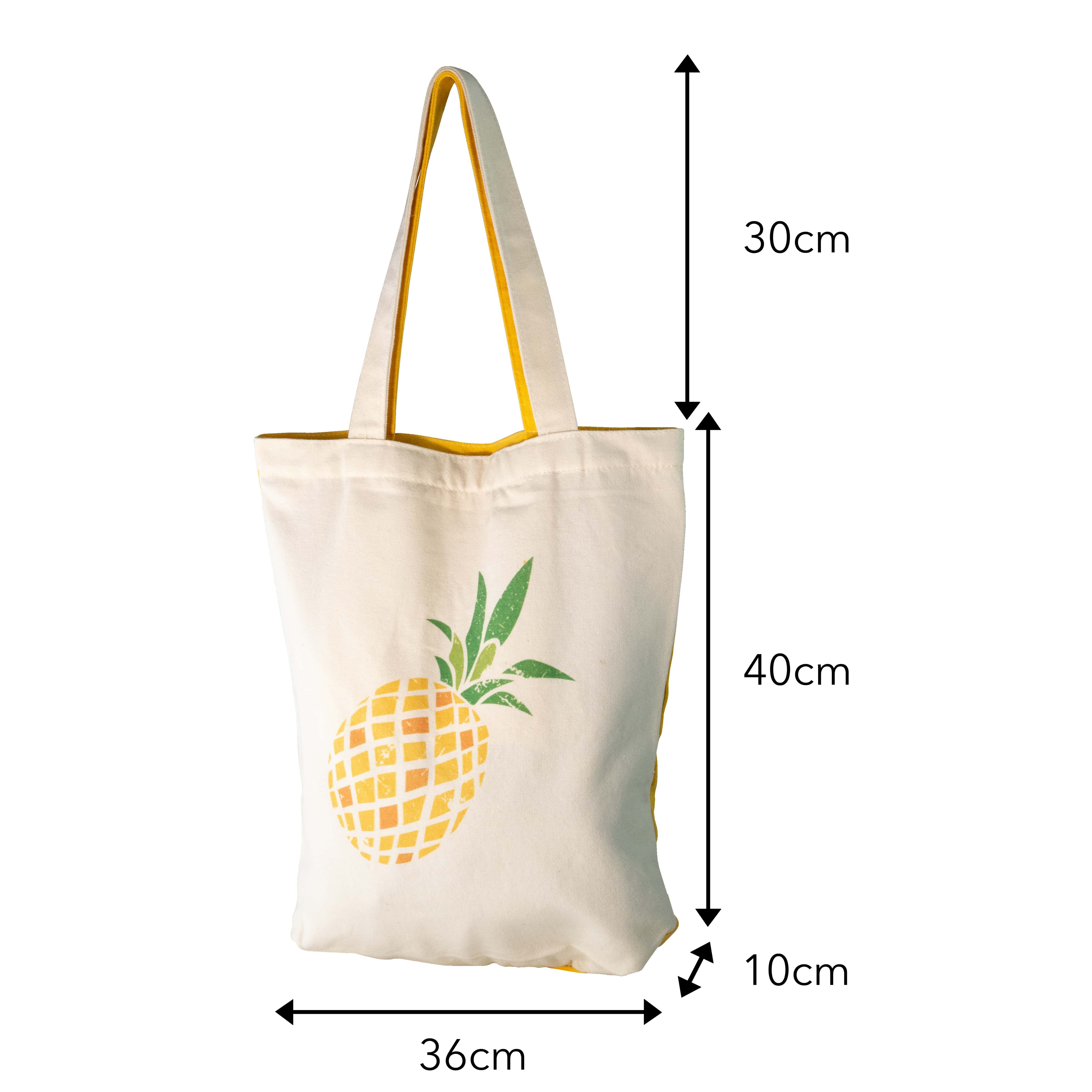 bearfoot-jutebeutel-pineapple-canvas-tasche-mit-reissverschluss image 4