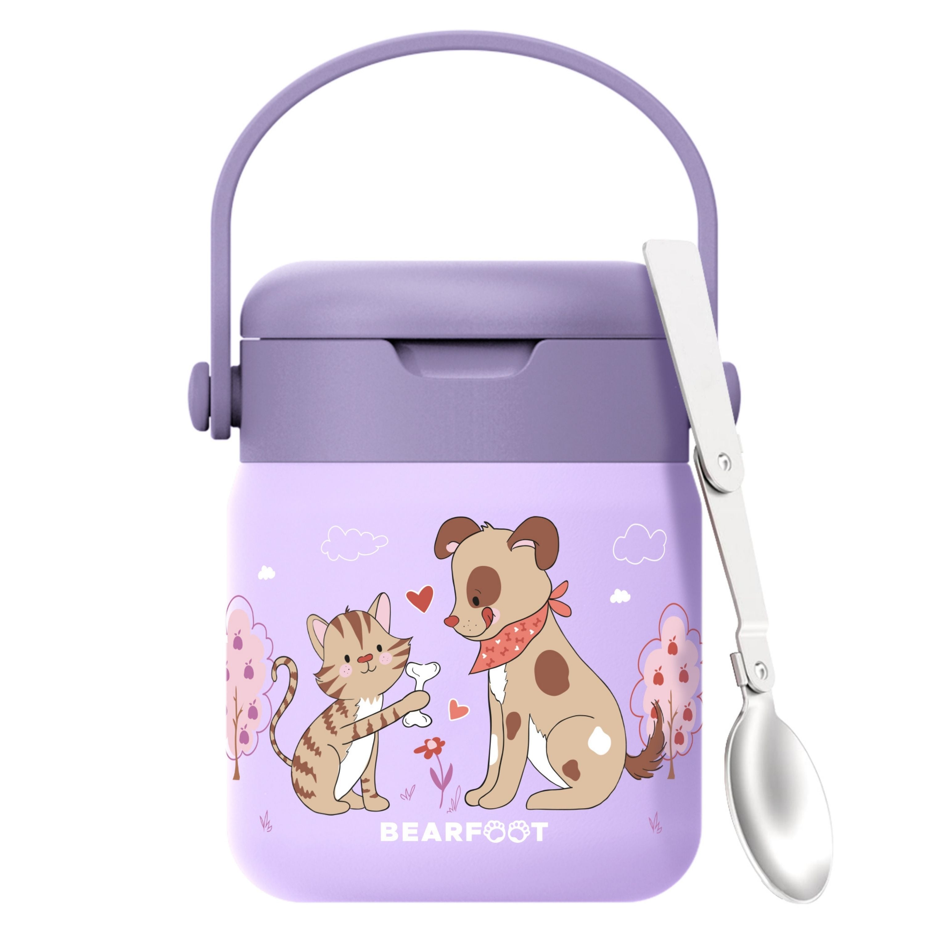 bearfoot-thermobeh-lter-hund-katze-lila-edelstahl-500-ml image 3
