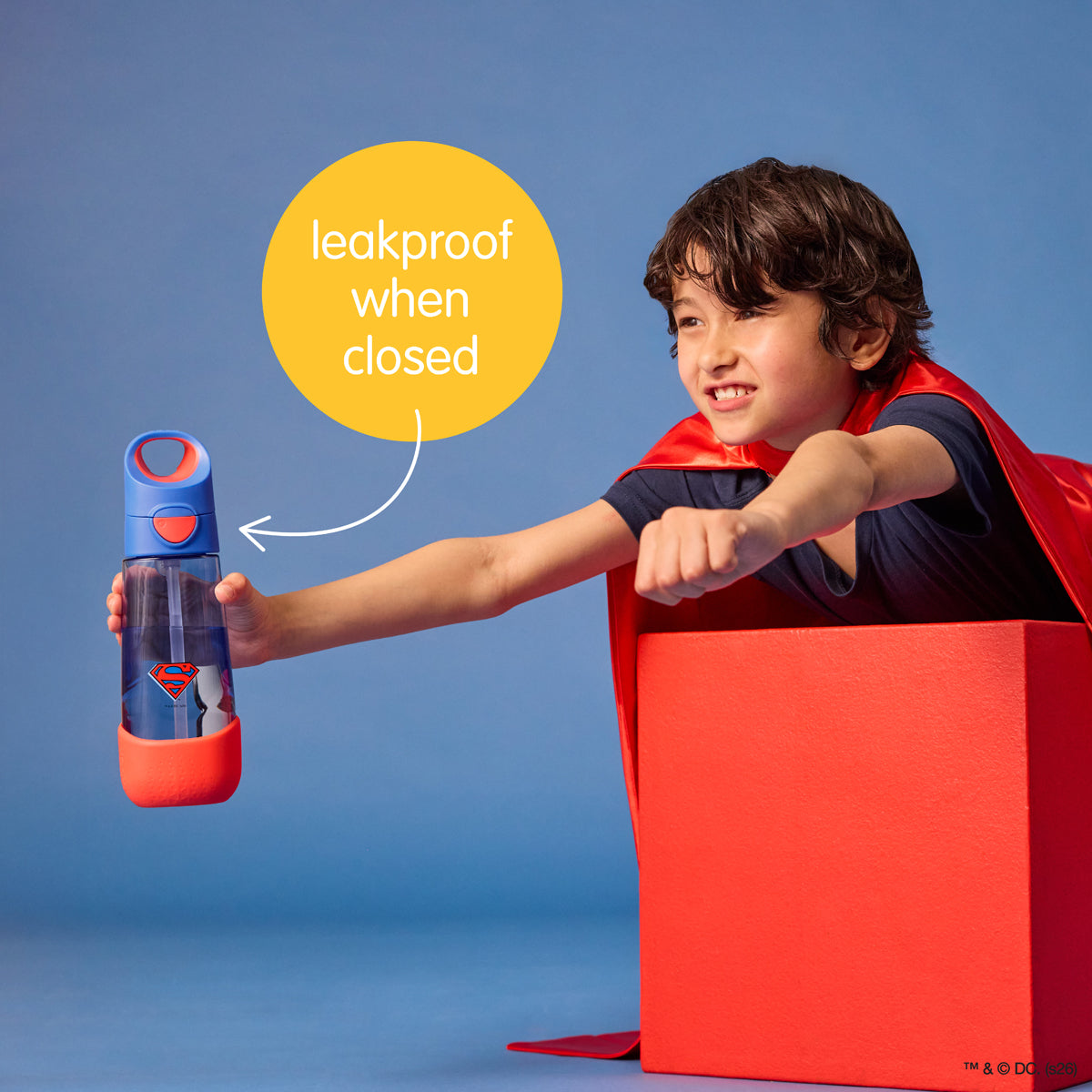 b-box-tritan-trinkflasche-600-ml-superman-auslaufsicher image 6