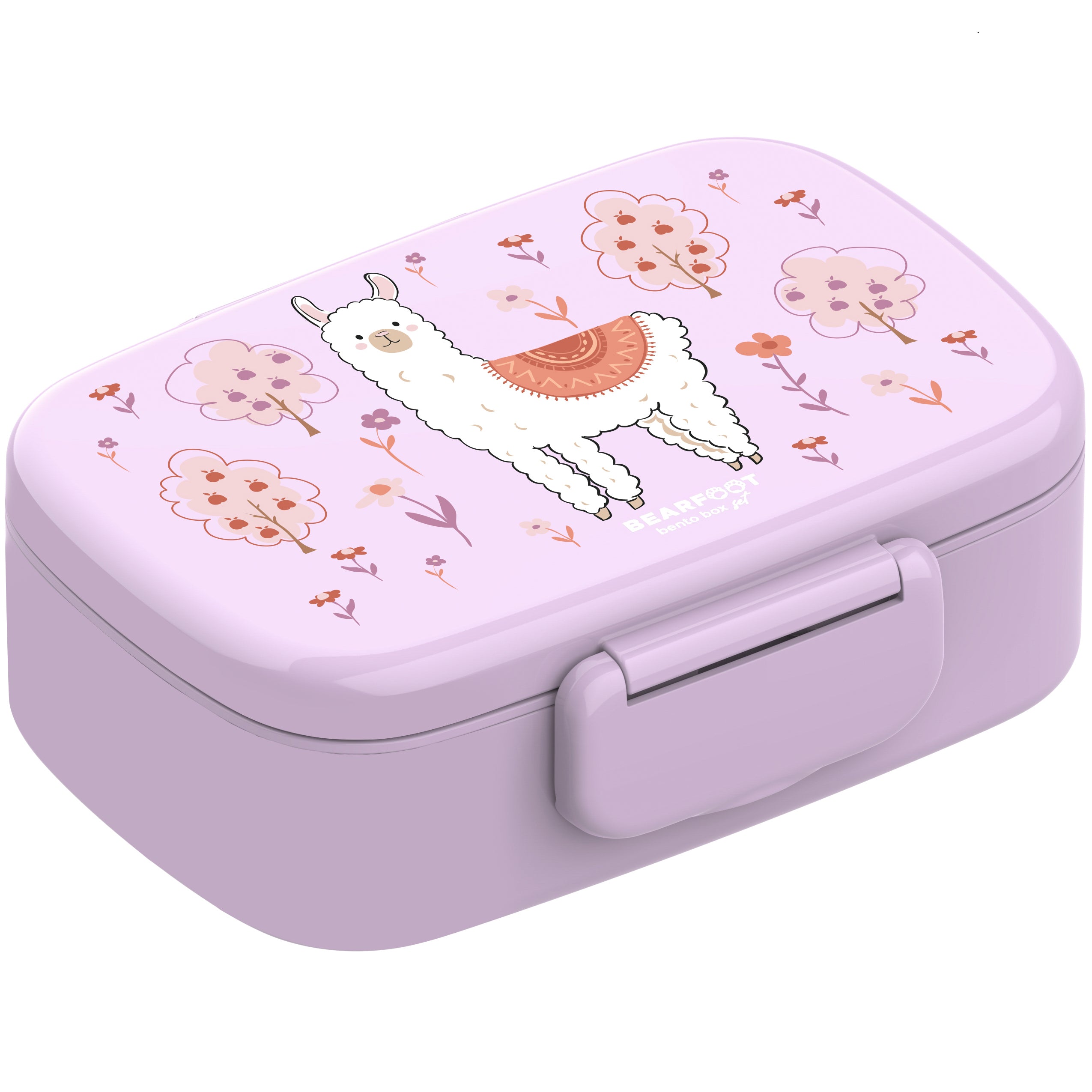 bearfoot-brotdosen-lama-brotdose-kinder-bpa-frei-lila image 1