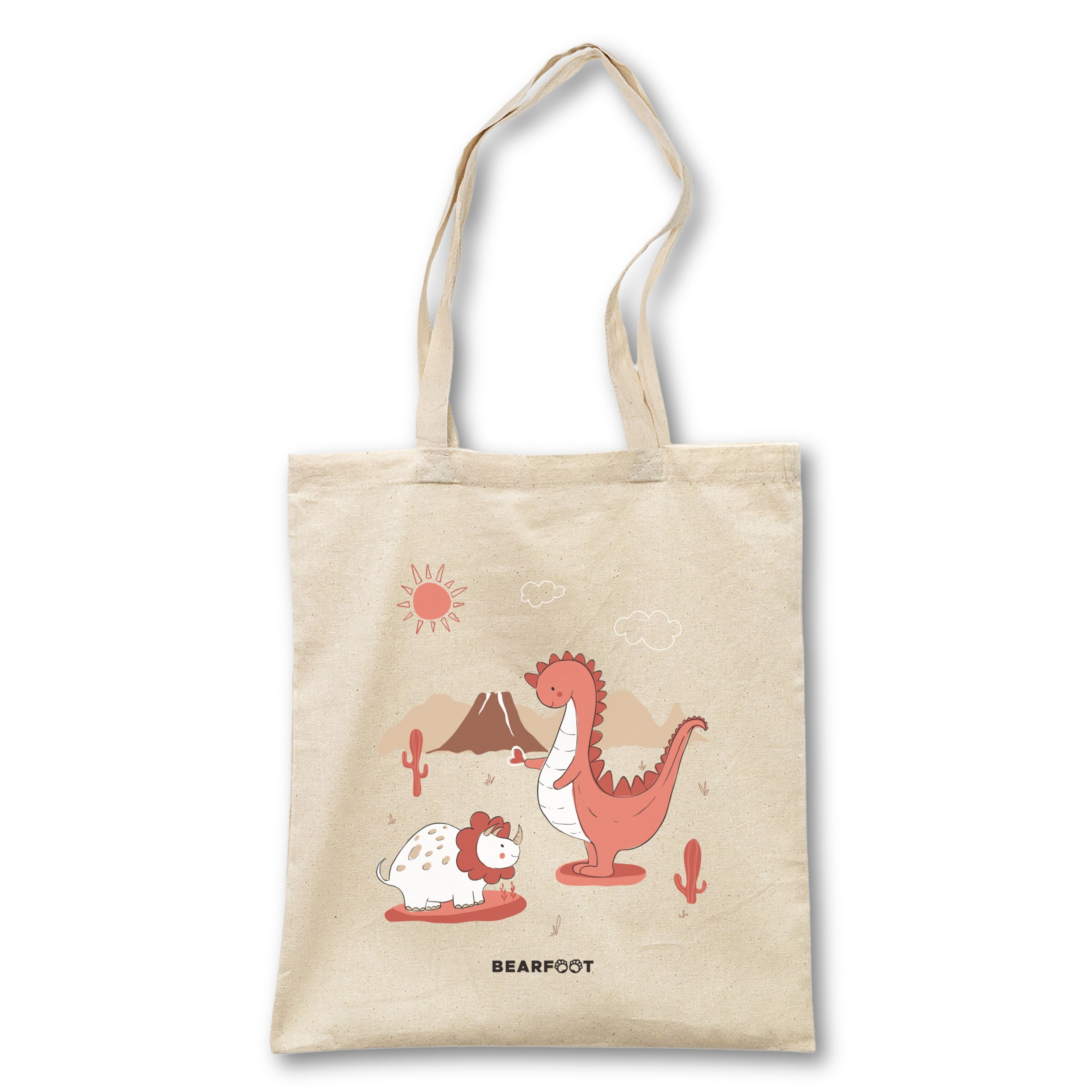 bearfoot-jutebeutel-dinos-baumwolle-35-x-40-cm image 2