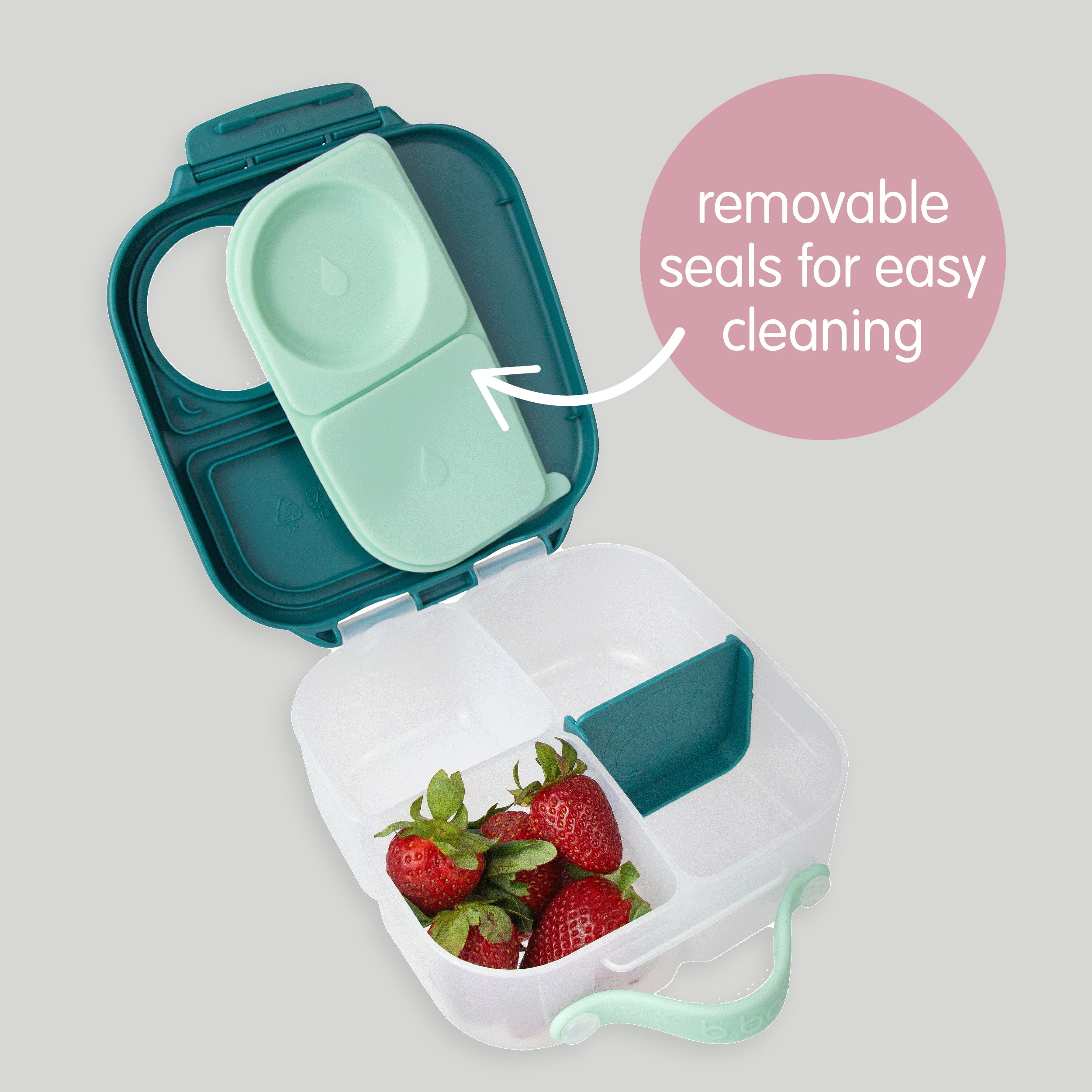 b-box-mini-lunchbox-brotdose-emerald-forest-auslaufsicher image 5