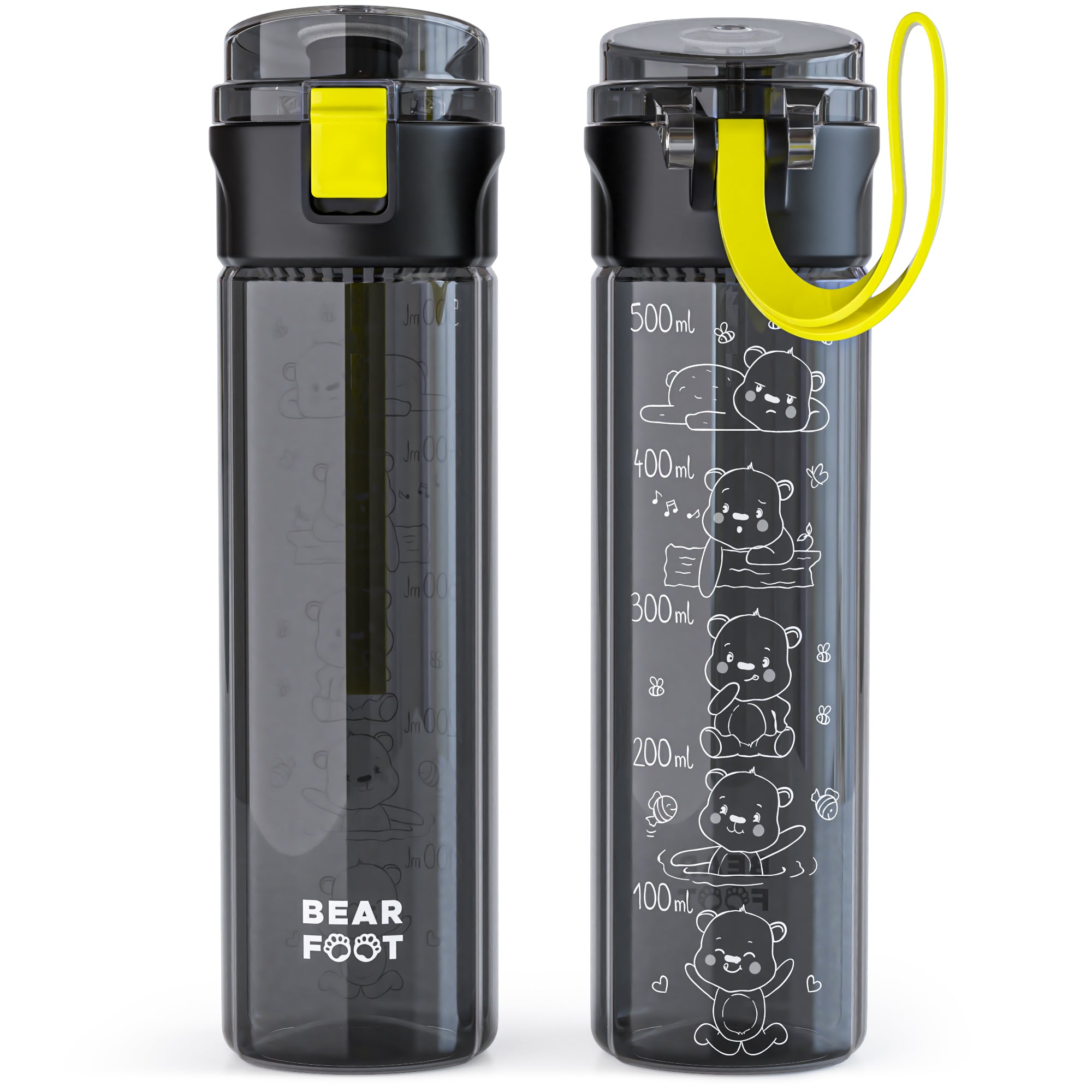 bearfoot-trinkflasche-logo-schwarz-500-ml-tritan-bpa-frei-skala image 3