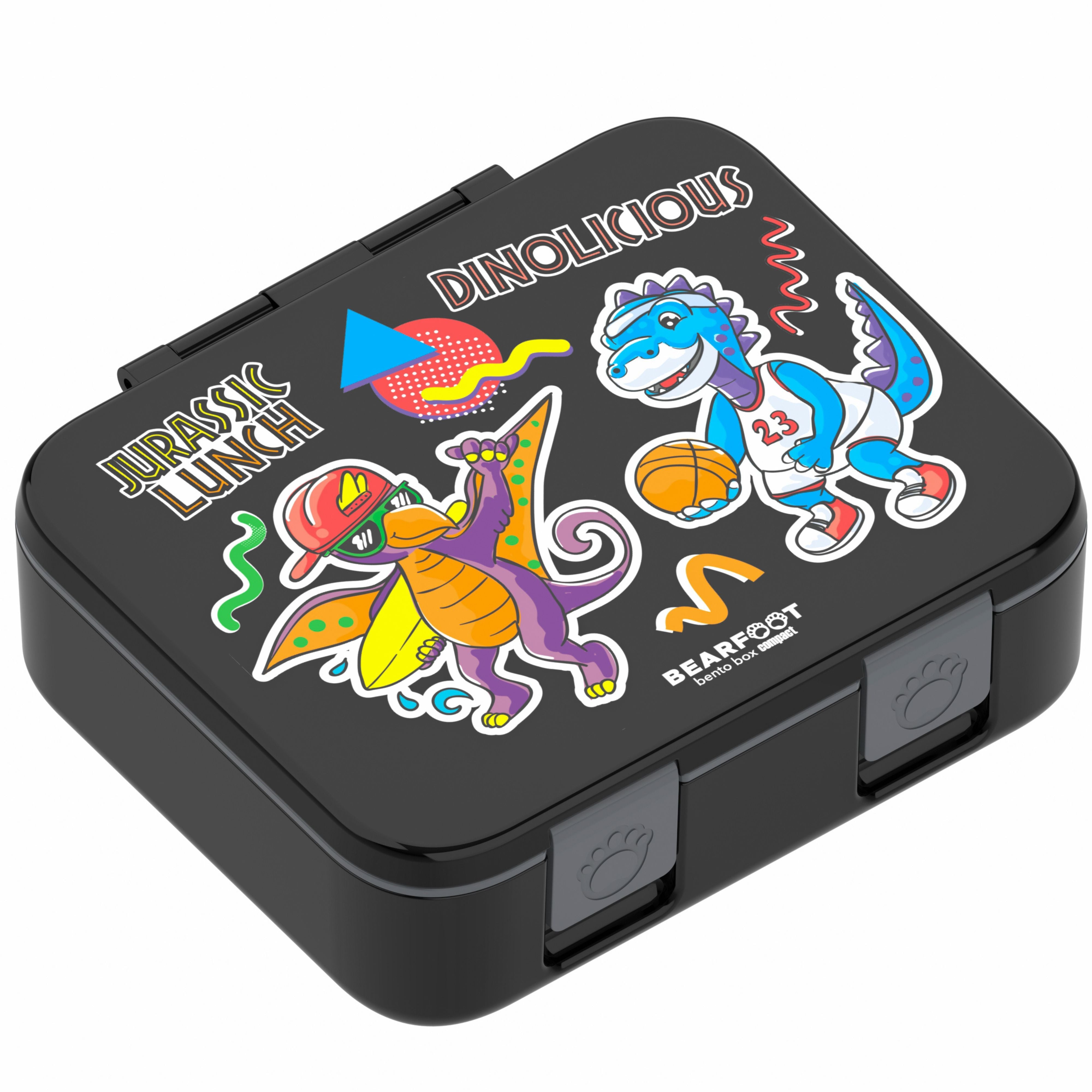 bearfoot-brotdose-dinos-lunchbox-schwarz-650-ml-auslaufsicher image 2