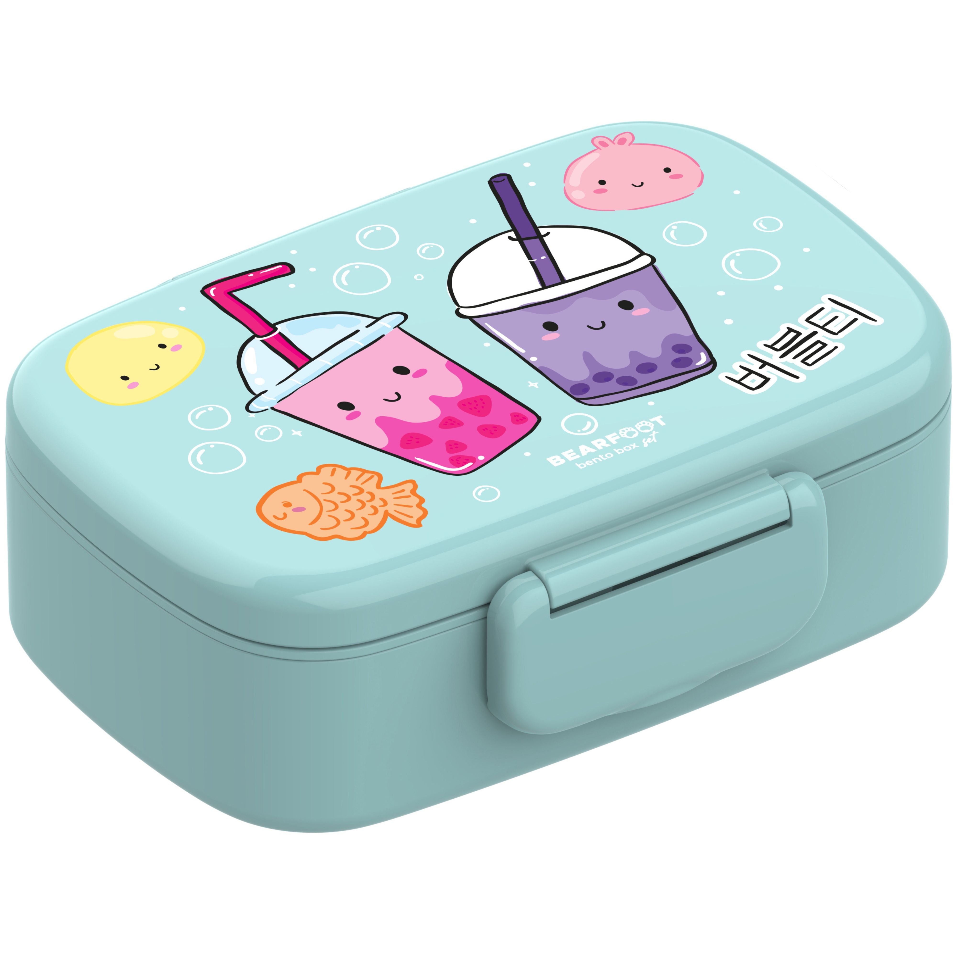 bearfoot-bento-brotdose-kinder-bubble-tea-mint-mit-f-chern image 2
