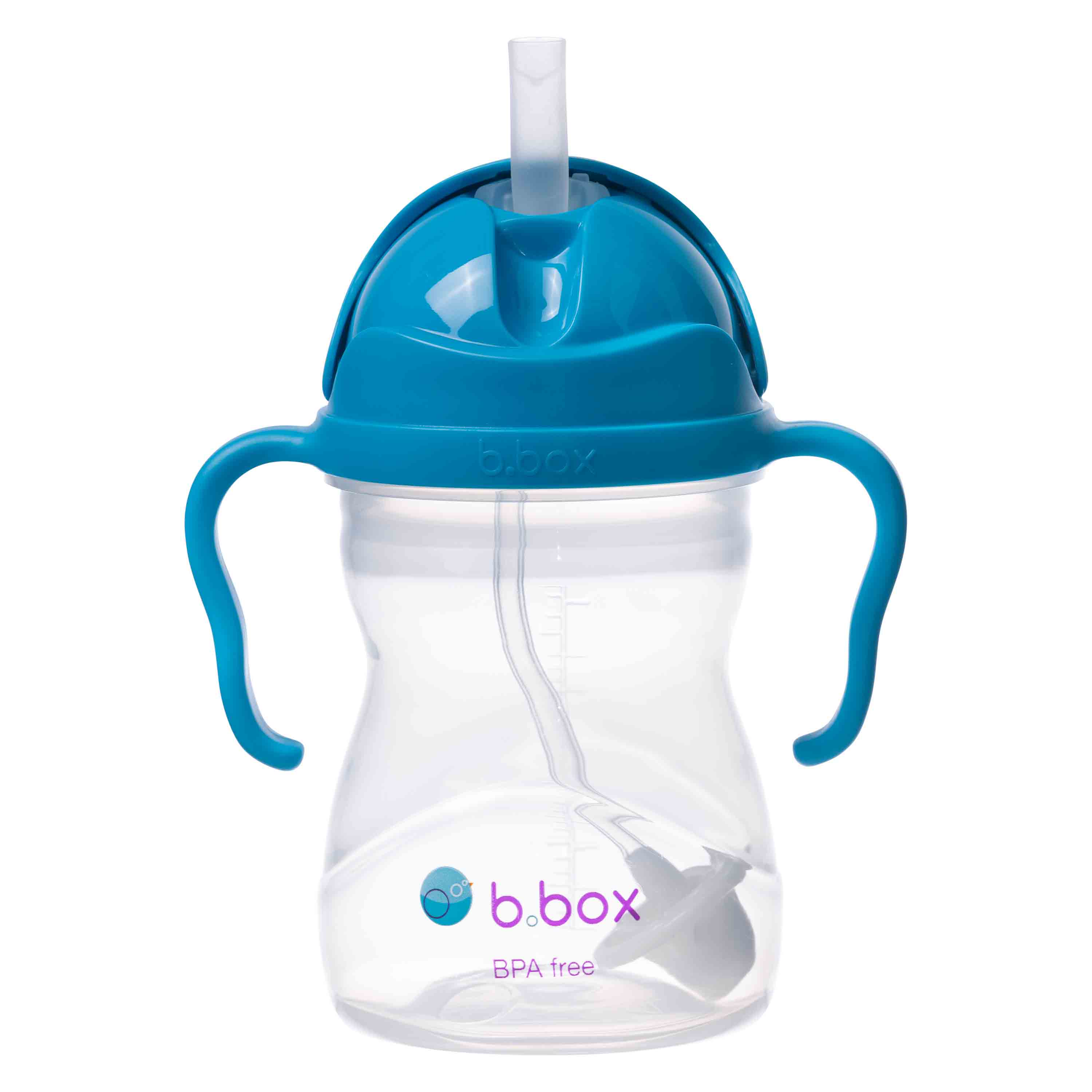 b-box-sippy-cup-trinkbecher-cobalt-blau-240-ml-strohhalm image 3