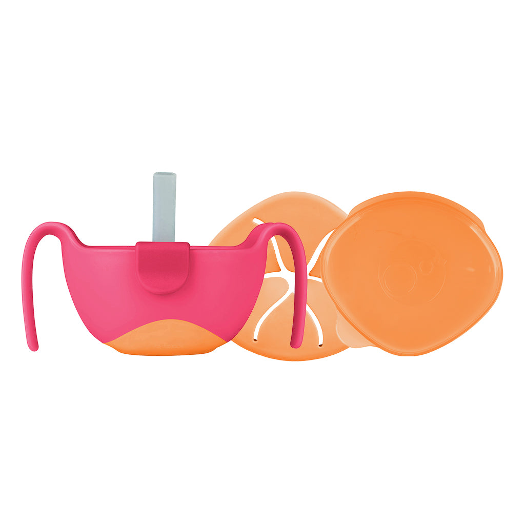 b-box-bowl-straw-sch-ssel-strawberry-shake-rosa-mit-strohhalm image 1