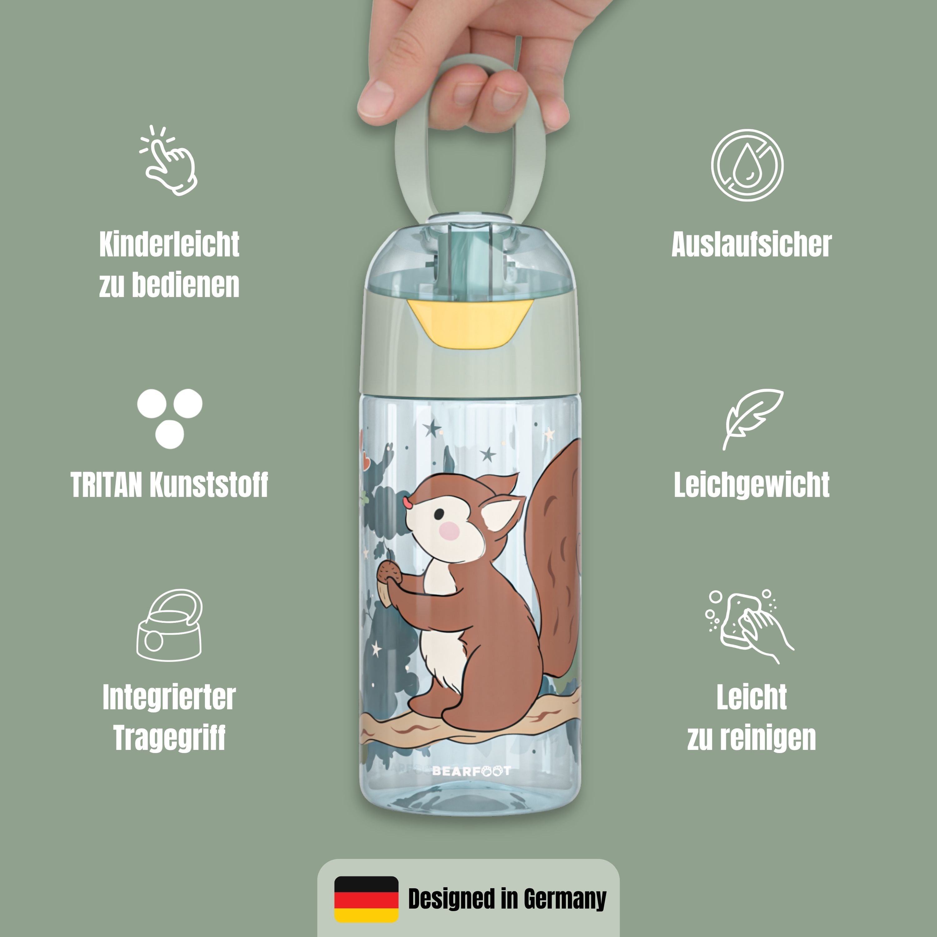 bearfoot-trinkflasche-eichh-rnchen-sage-450-ml-bpa-frei image 5