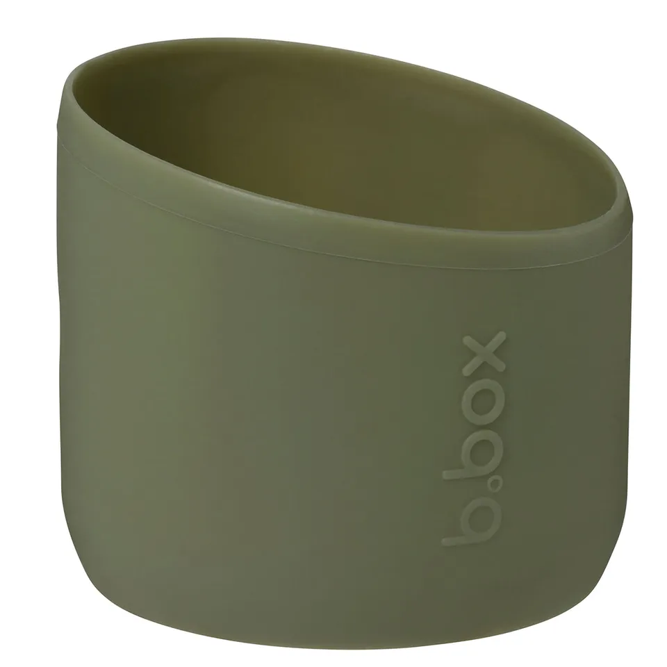 b-box-34oz-flip-top-flaschenschutz-olive-gr-n-silikon image 1