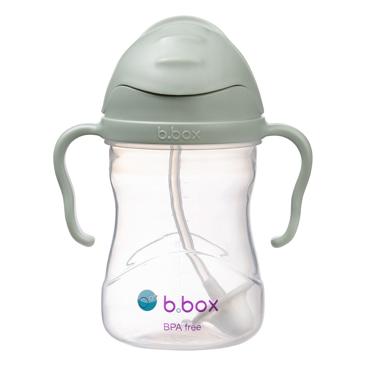 b-box-sippy-cup-trinkbecher-sage-240-ml-mit-strohhalm image 1