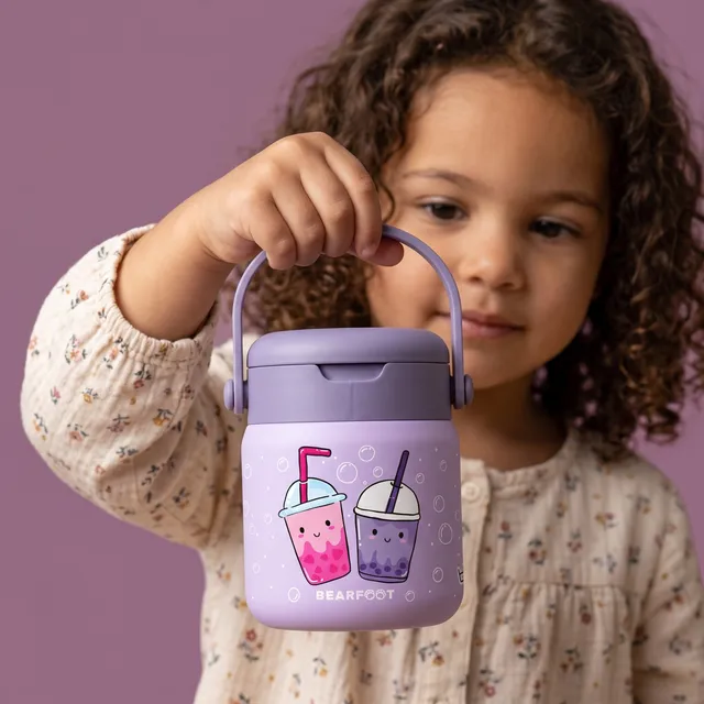 bearfoot-thermobeh-lter-kinder-edelstahl-bubble-tea-lila-500ml image 1