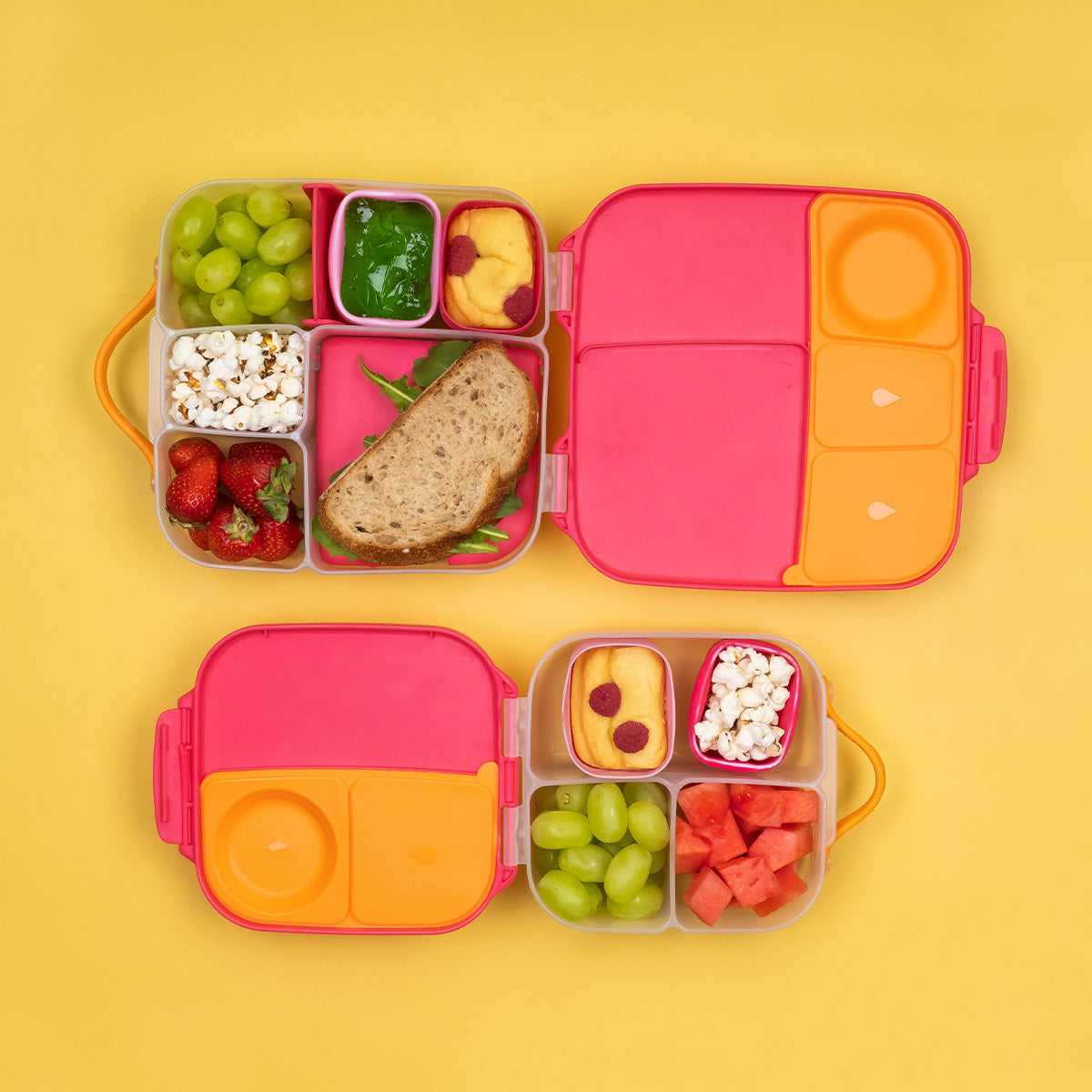b-box-lunchbox-lunch-time-3er-set-strawberry-shake-brotdose-auslaufsicher image 7
