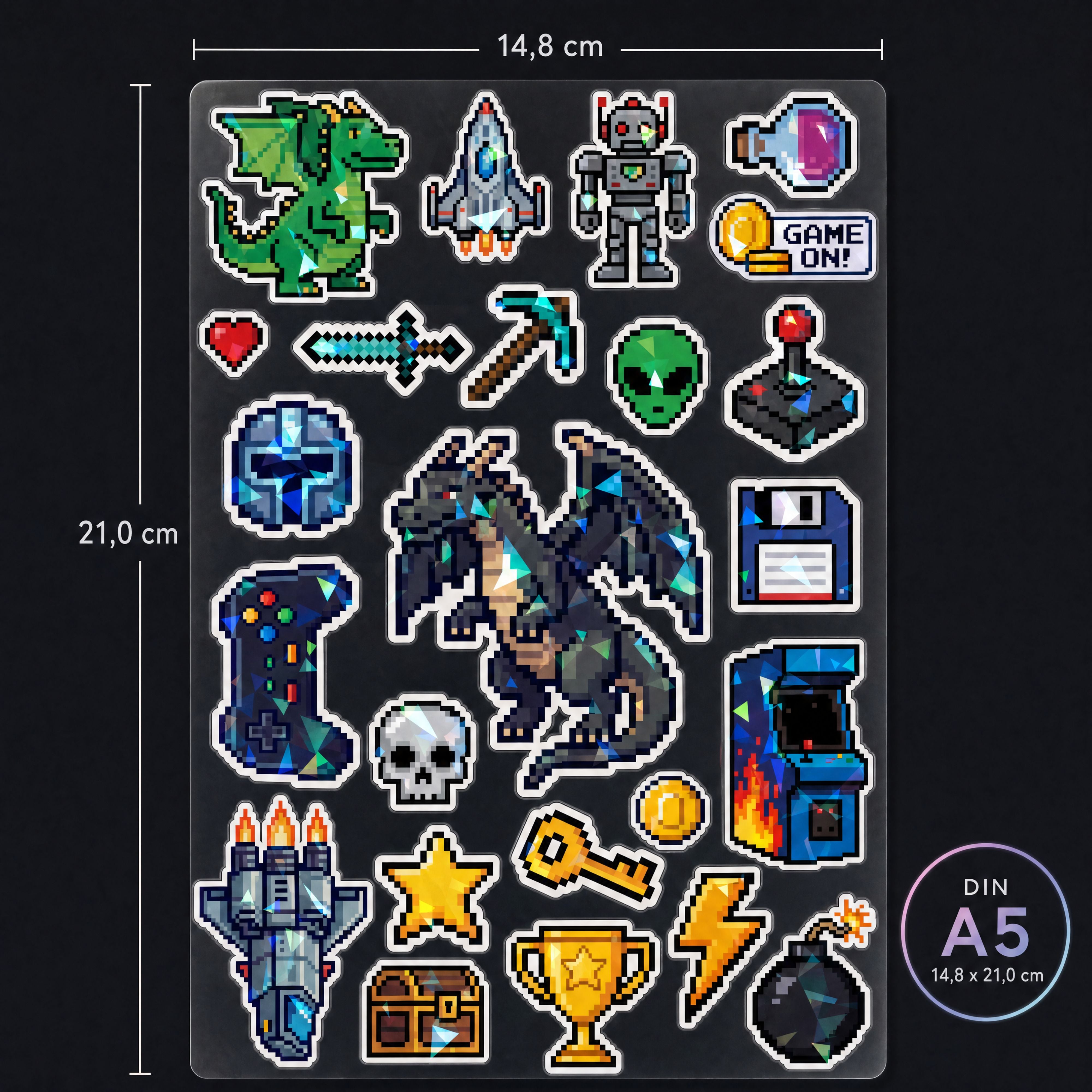 bearfoot-accessoires-premium-sticker-holo-din-a5-game image 5