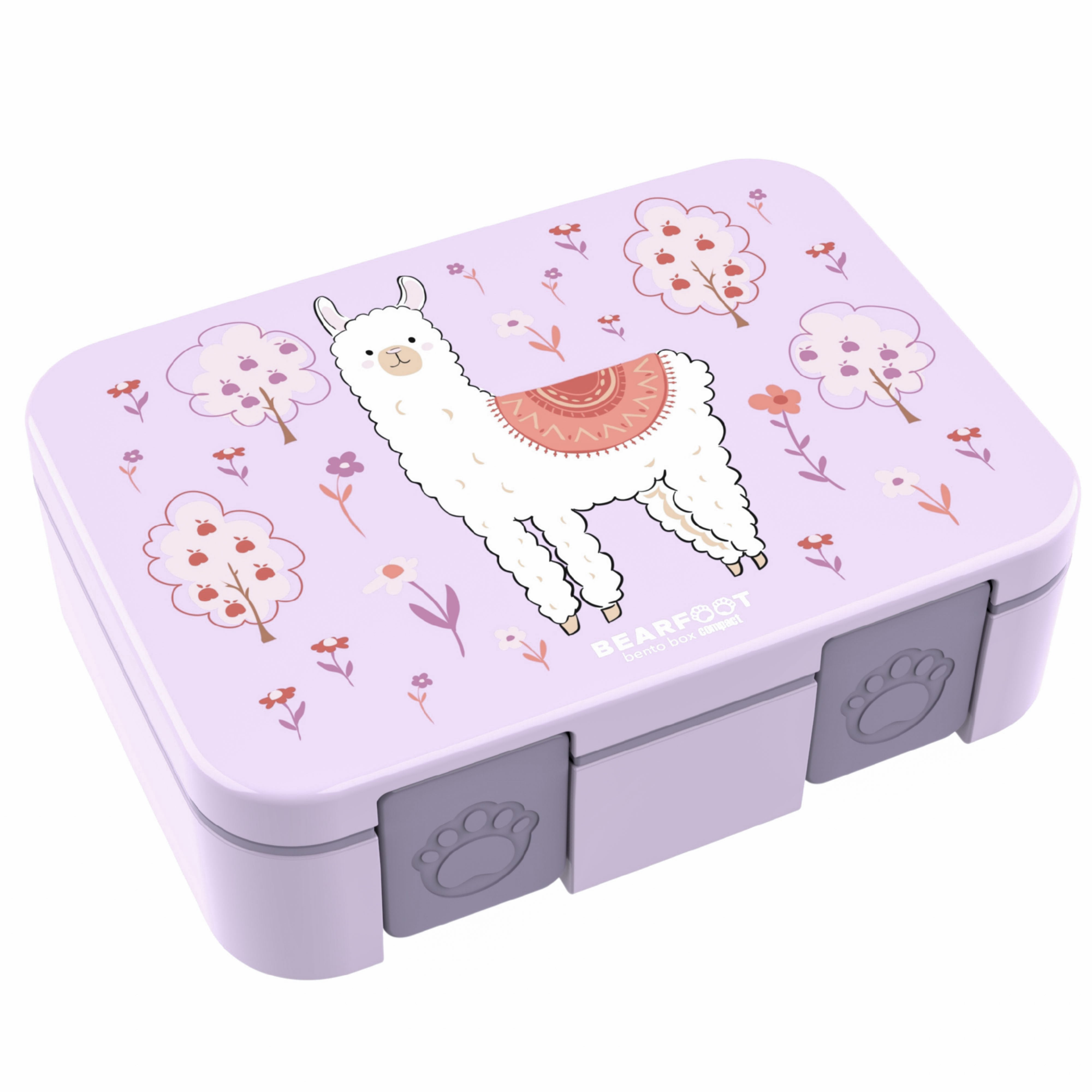 bearfoot-brotdose-lama-lila-bento-lunchbox-1000ml-auslaufsicher image 2