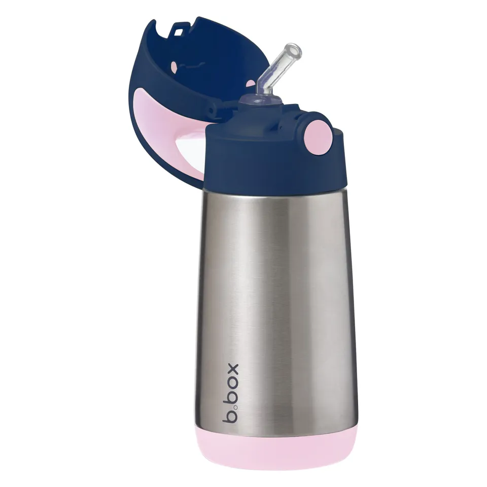 b-box-isolier-trinkflasche-350-ml-indigo-rose-edelstahl image 1