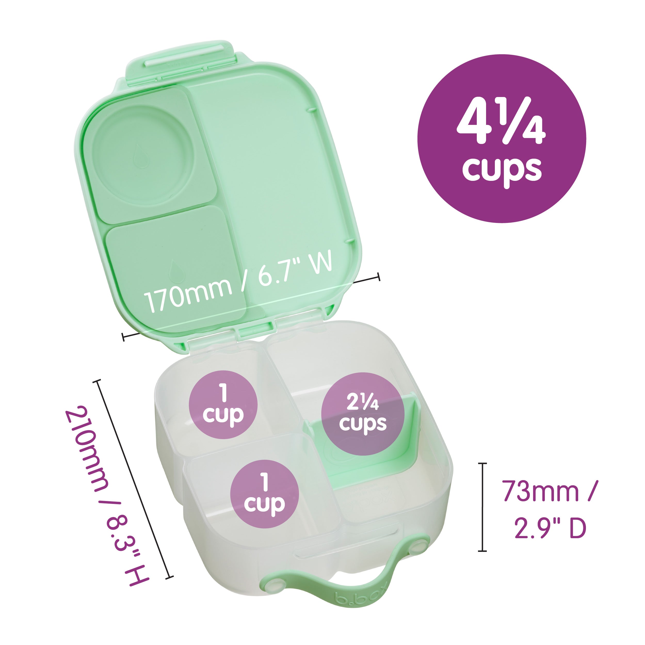 b-box-mini-lunchbox-brotdose-emerald-forest-auslaufsicher image 6