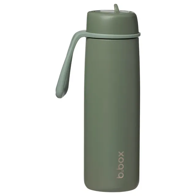 b-box-insulated-flip-top-trinkflasche-olive-690-ml image 1