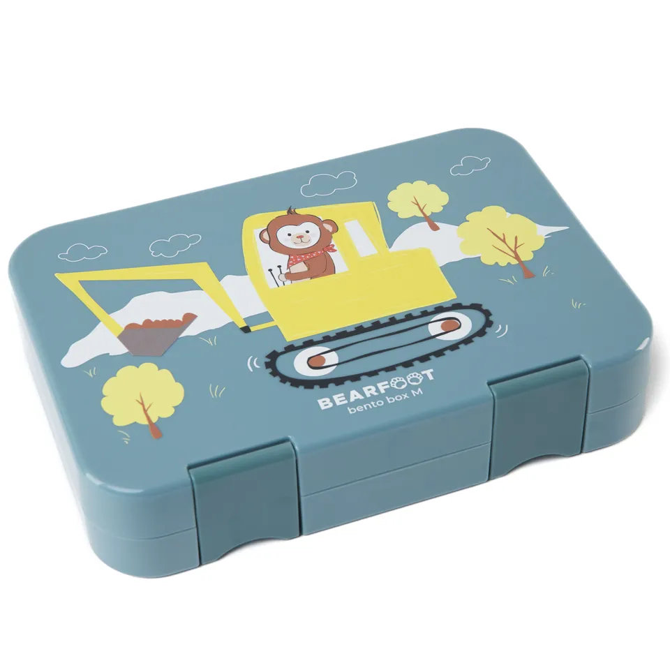 bearfoot-affe-blau-brotdose-mit-f-chern-bento-lunchbox image 1