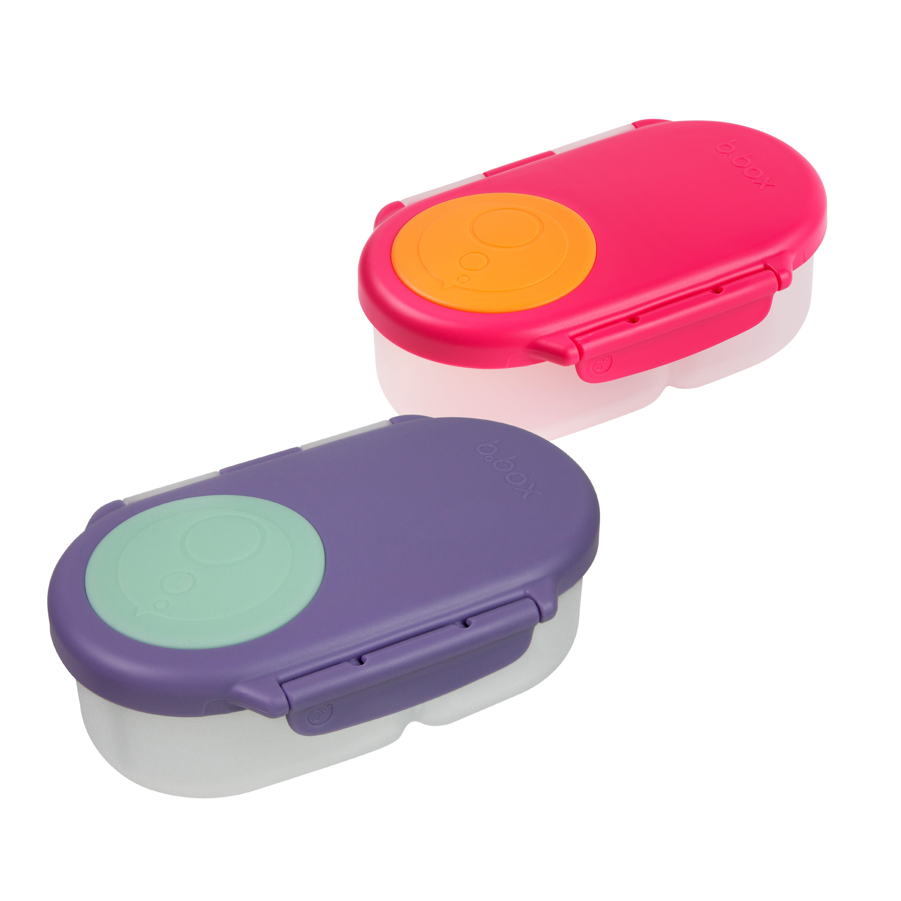 b-box-snackbox-snackdose-strawberry-lilac-doppelpack-2er image 1