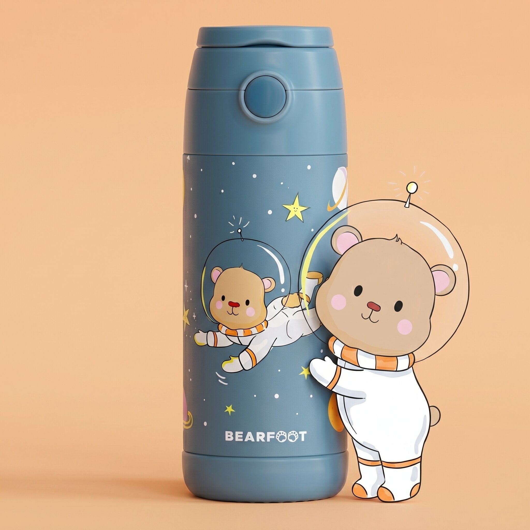 bearfoot-isolierflasche-astro-b-r-trinkflasche-blau-350-ml image 1