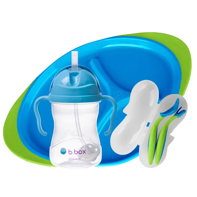 b-box-f-tter-set-silikon-sch-ssel-l-ffel-ocean-breeze image 1