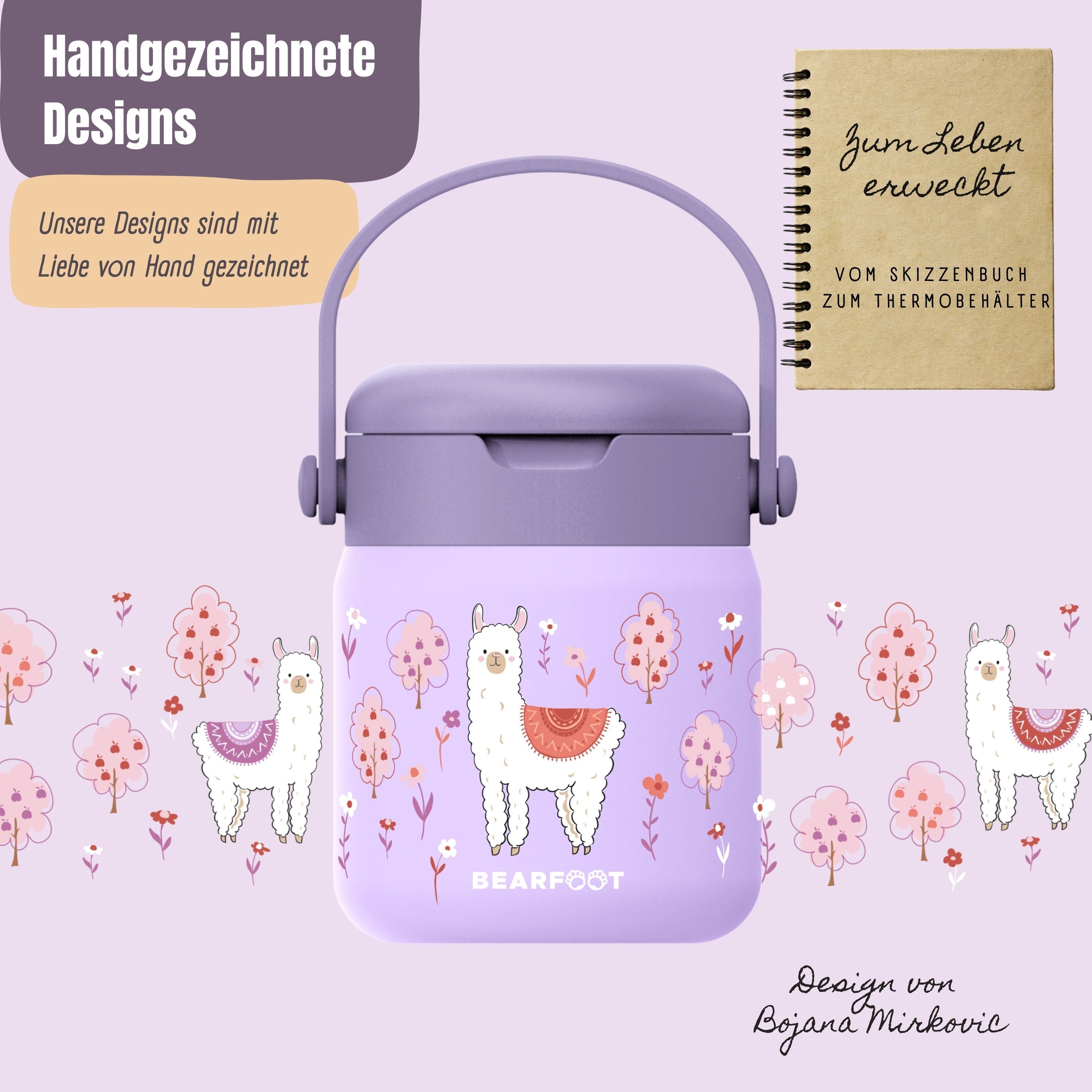 bearfoot-thermobeh-lter-kinder-lama-lila-edelstahl-500-ml-l-ffel image 4