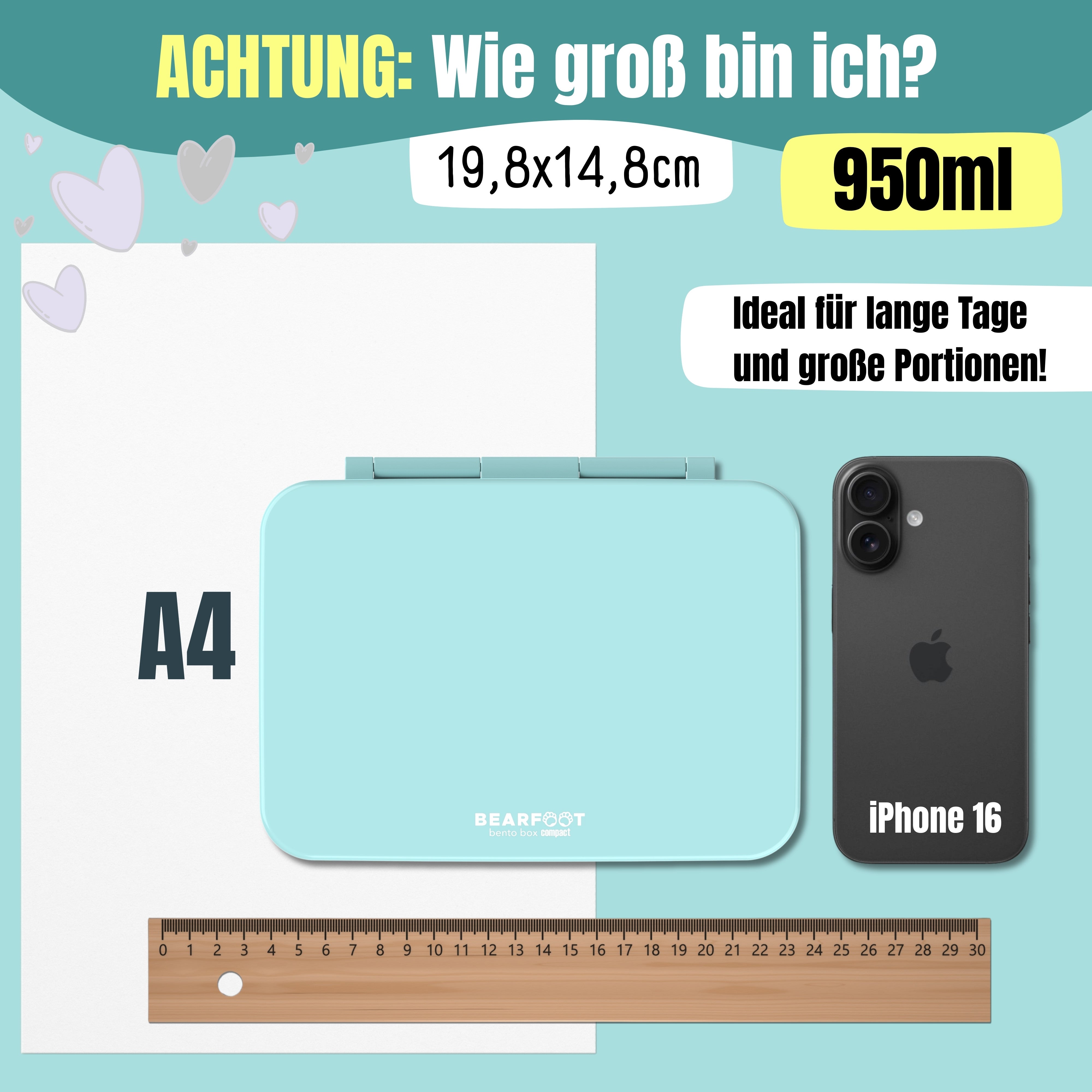 bearfoot-bento-box-compact-mint-950ml-brotdose-f-cher image 6