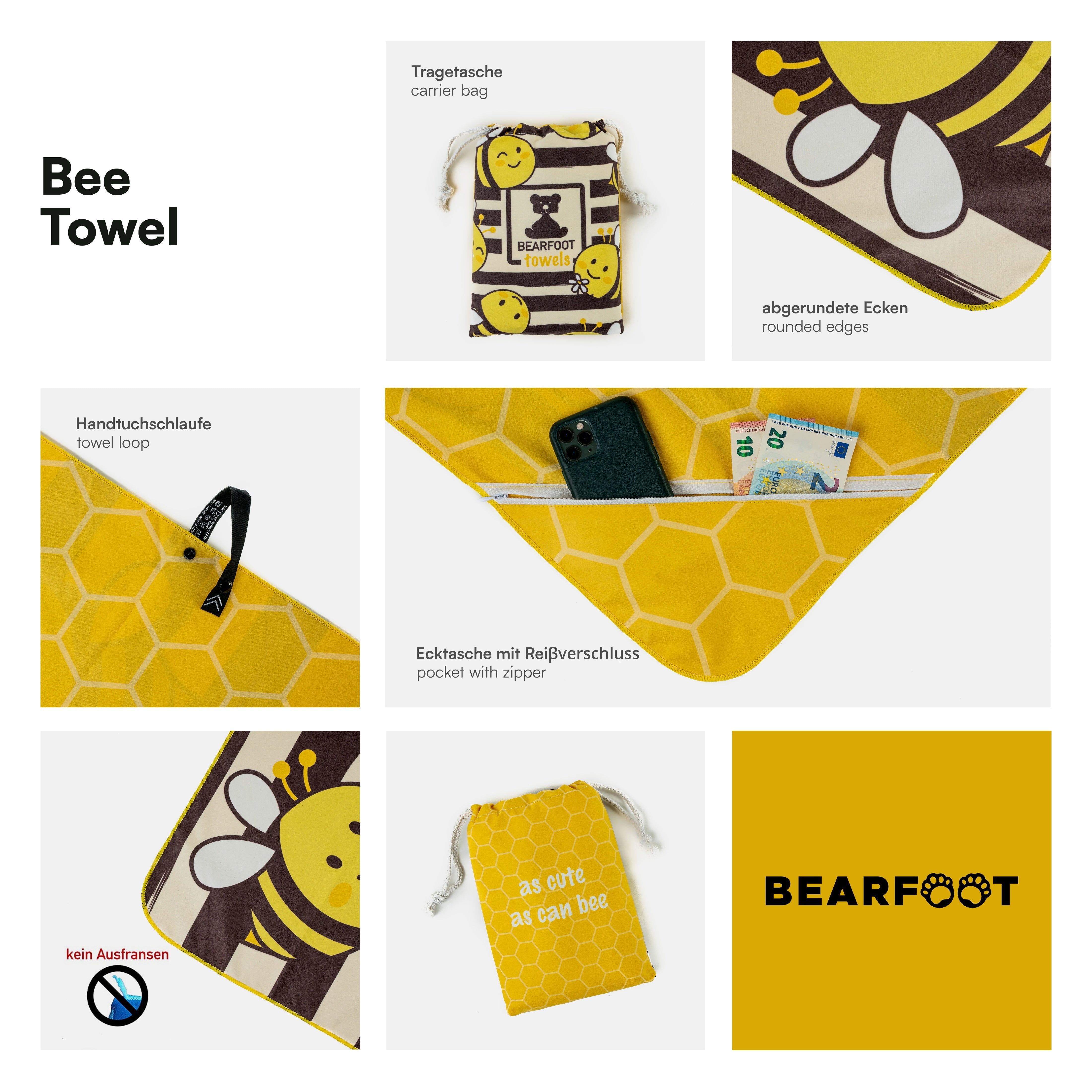 bearfoot-strandt-cher-bienen-mikrofaser-handtuch-160x80-200x90 image 8