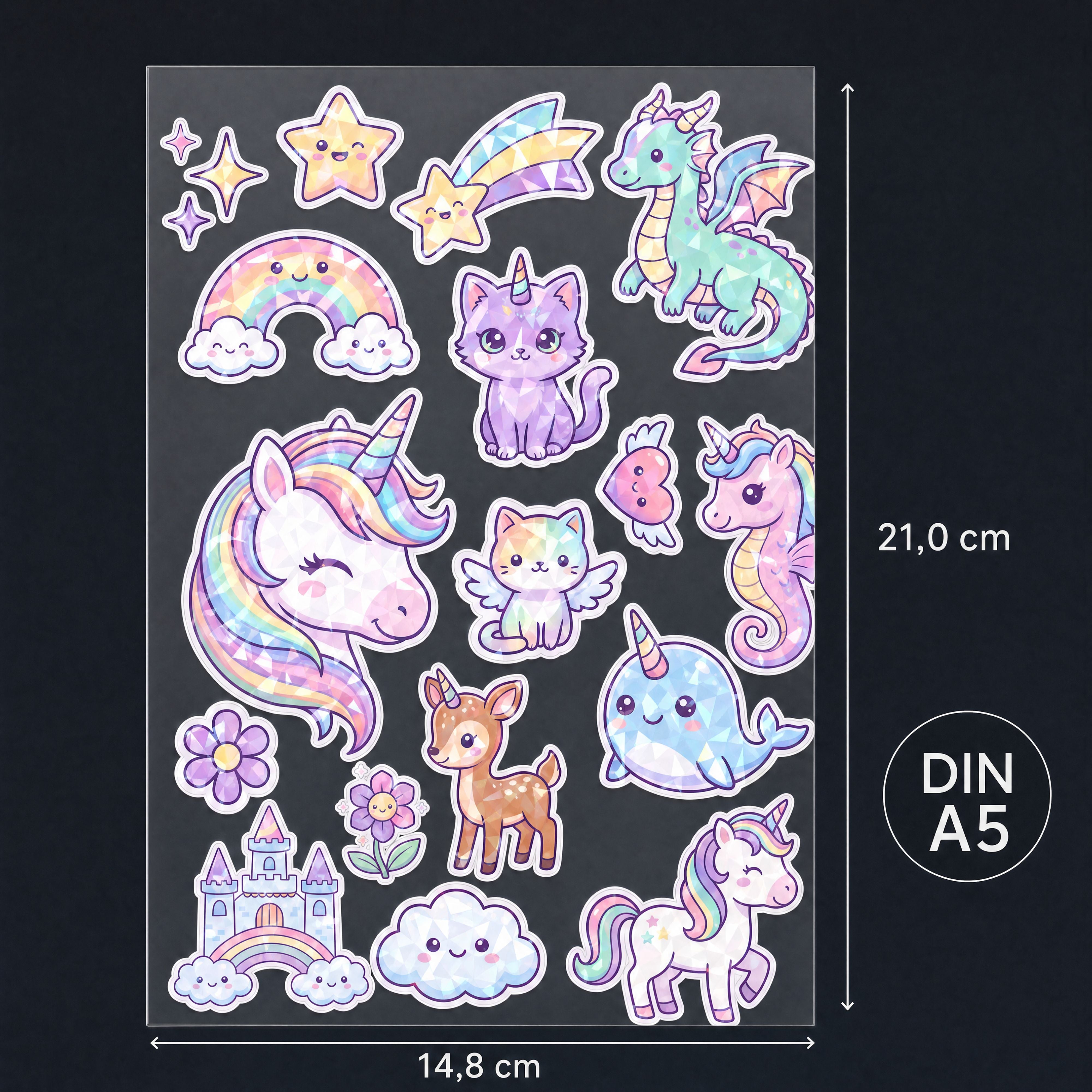 bearfoot-accessoires-premium-sticker-din-a5-magical-holografisch image 5