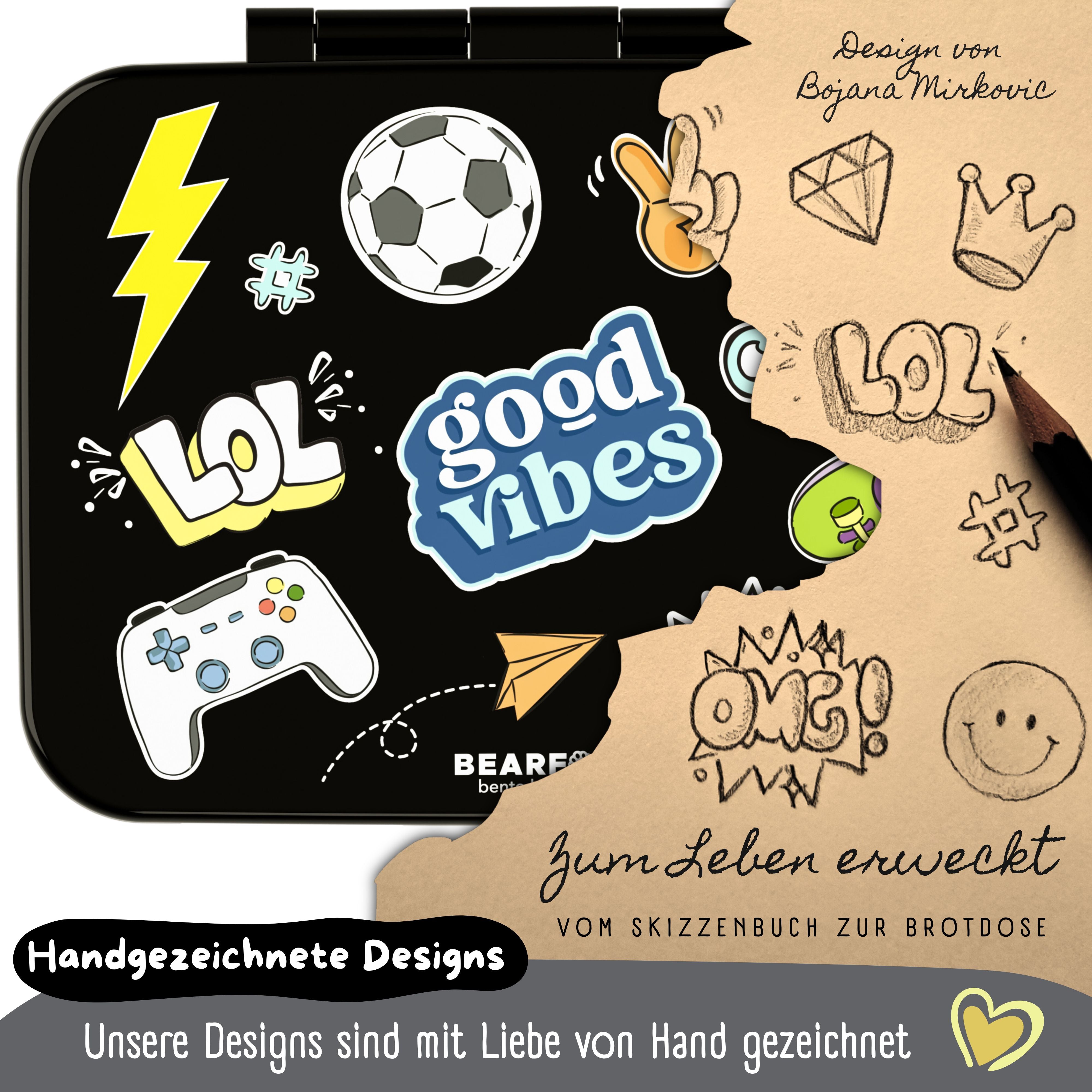 bearfoot-bento-box-compact-brotdose-650-ml-sticker-schwarz image 7