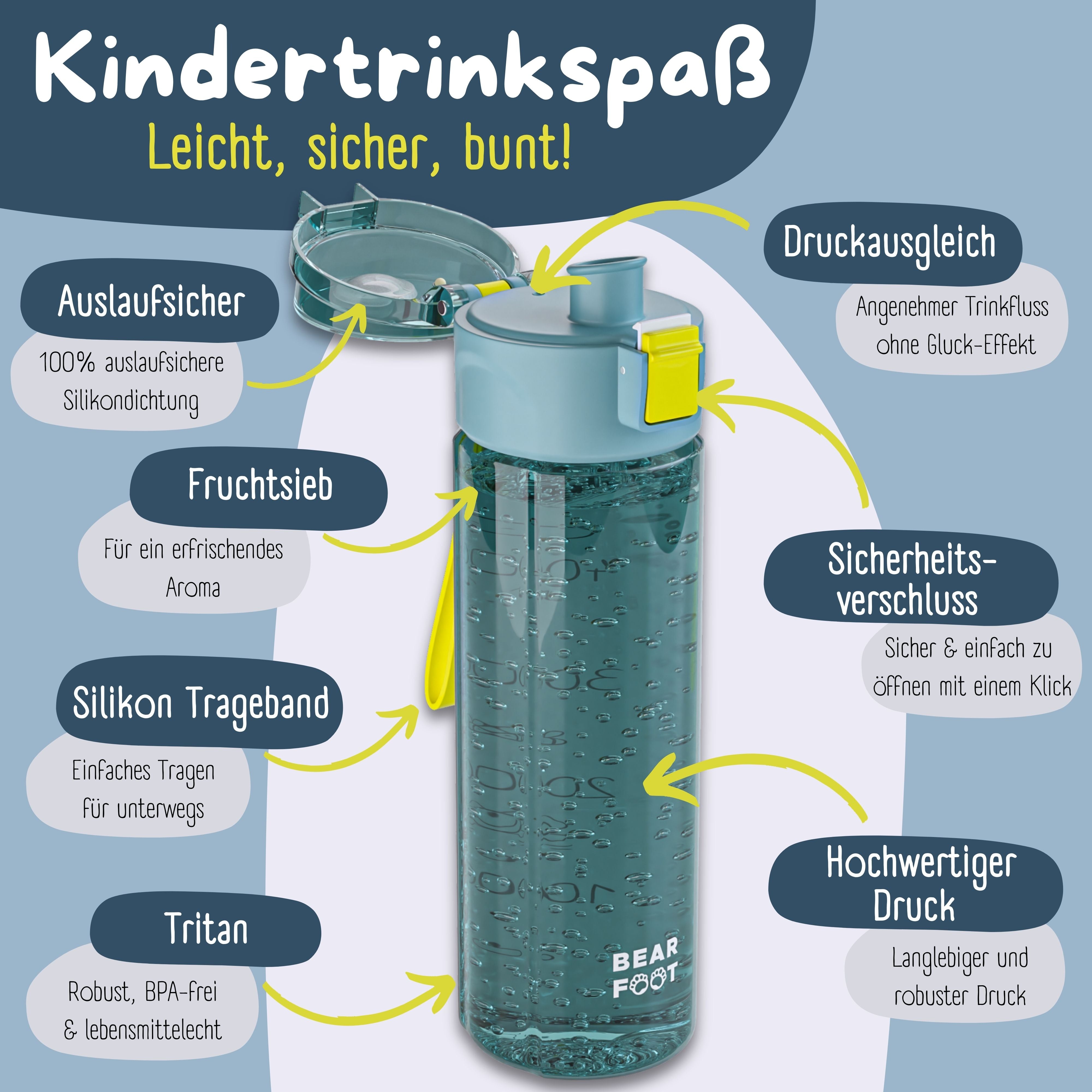 bearfoot-trinkflasche-logo-blau-500ml-wasserflasche-tritan image 6