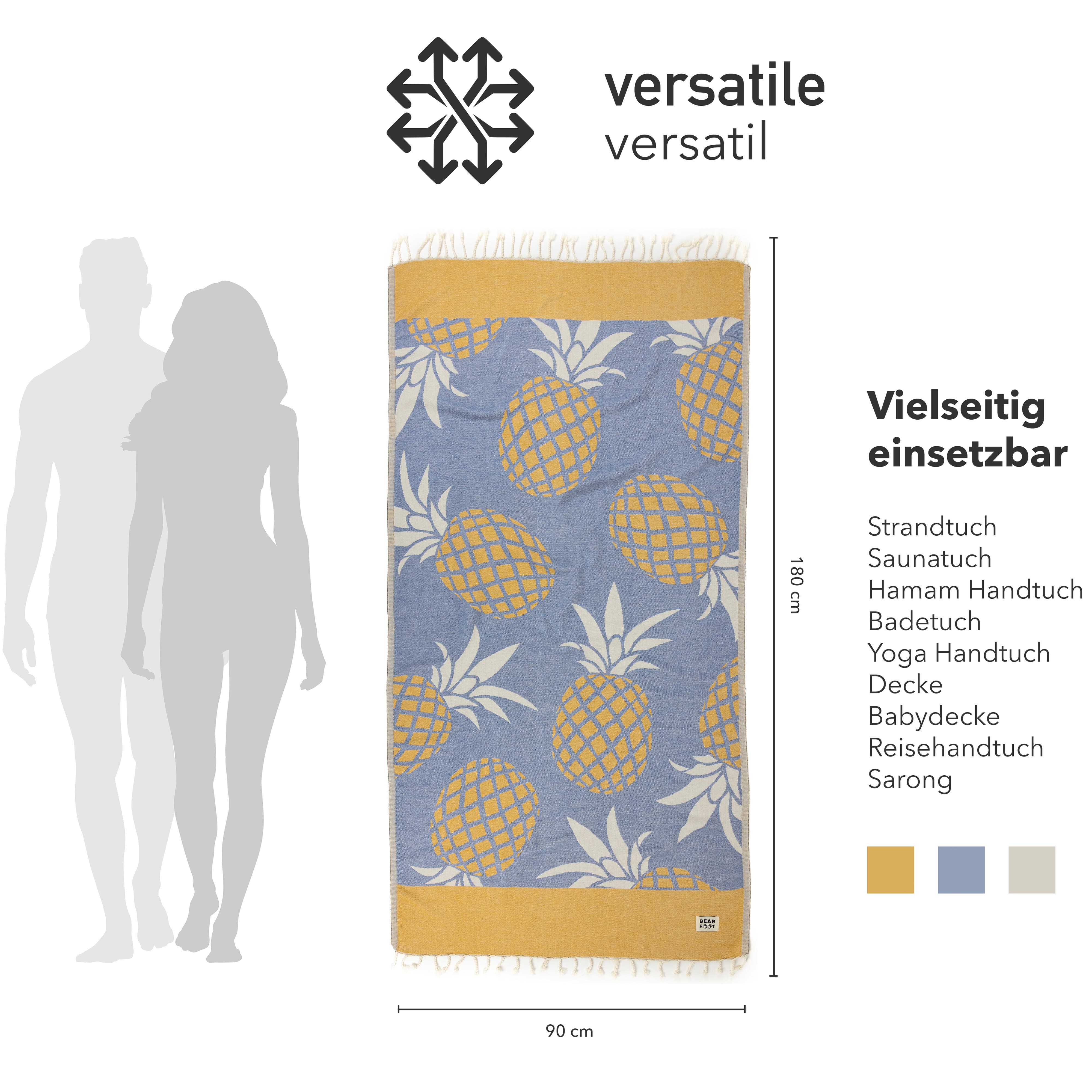 bearfoot-strandtuch-pineapple-blue-baumwolle-gro image 3