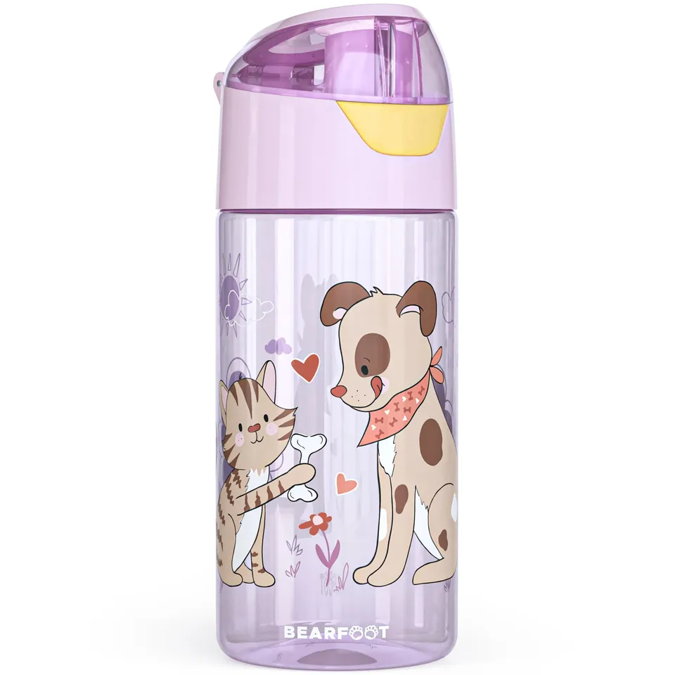 bearfoot-hund-katze-trinkflasche-450-ml-pink-tritan image 1