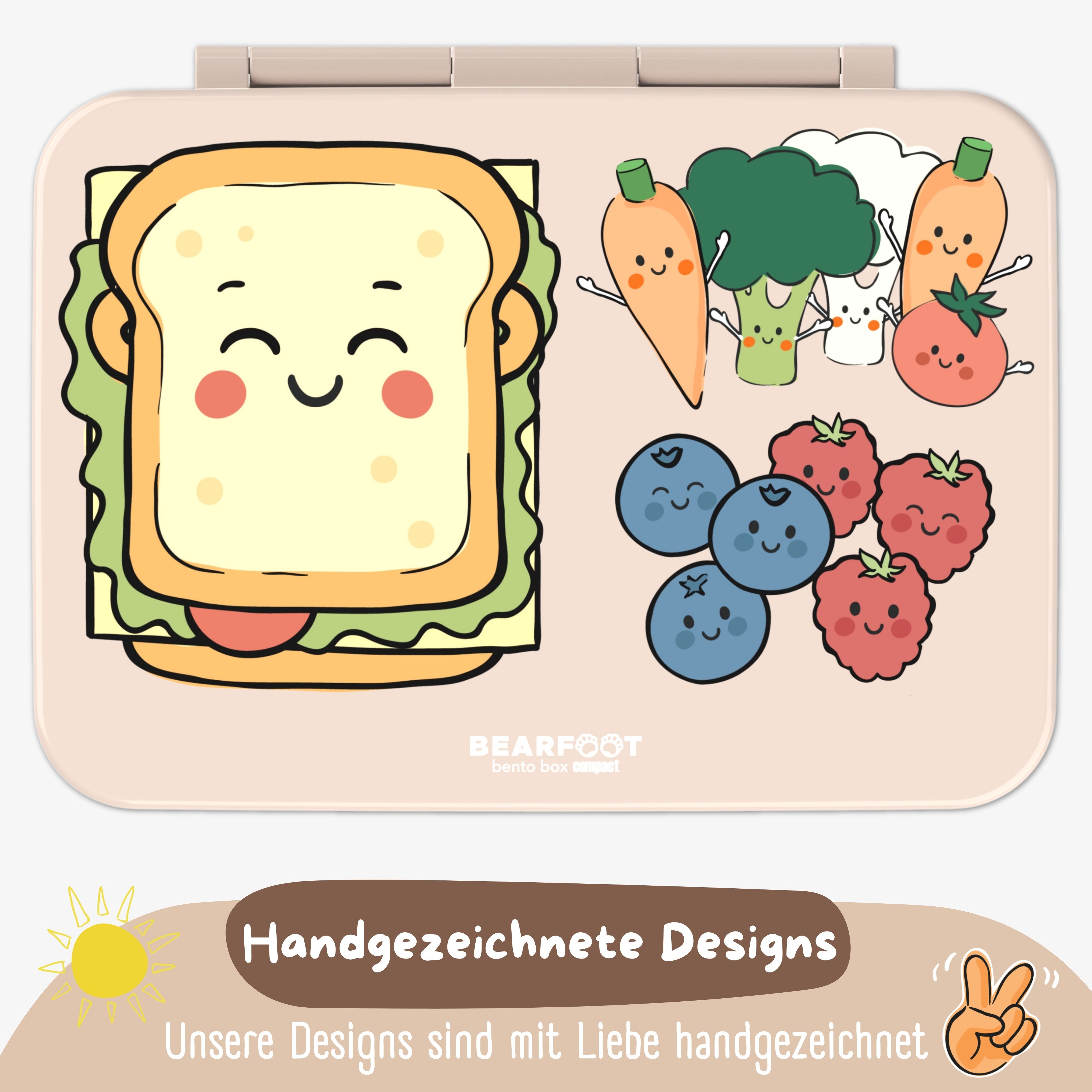bearfoot-bento-box-compact-brotdose-sandwich-braun-950ml-auslaufsicher image 3