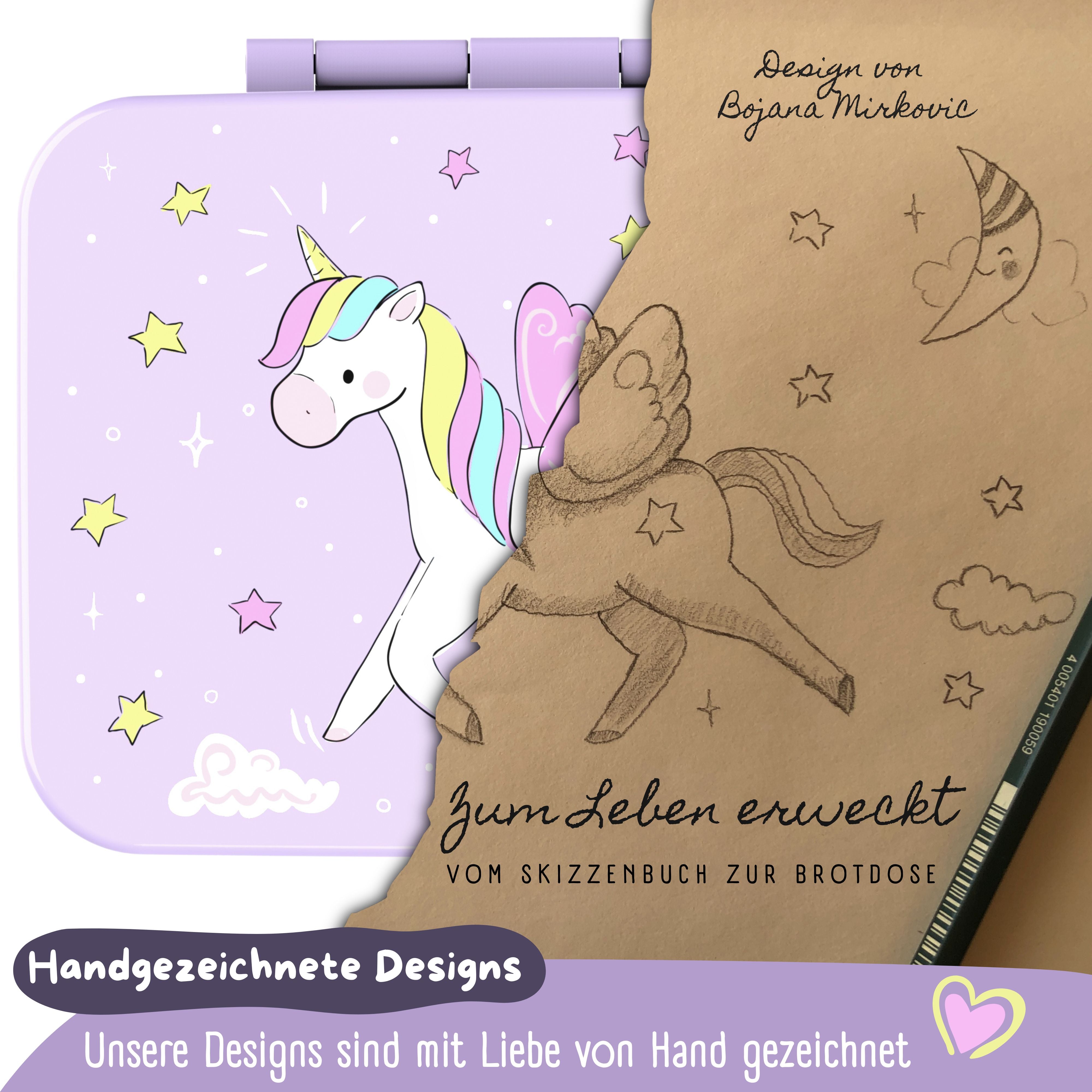bearfoot-bento-box-compact-brotdose-einhorn-lila-auslaufsicher-650ml image 6