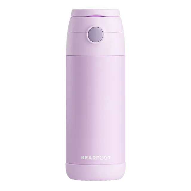 bearfoot-isolierflasche-thermo-kinder-350ml-edelstahl-lila image 1