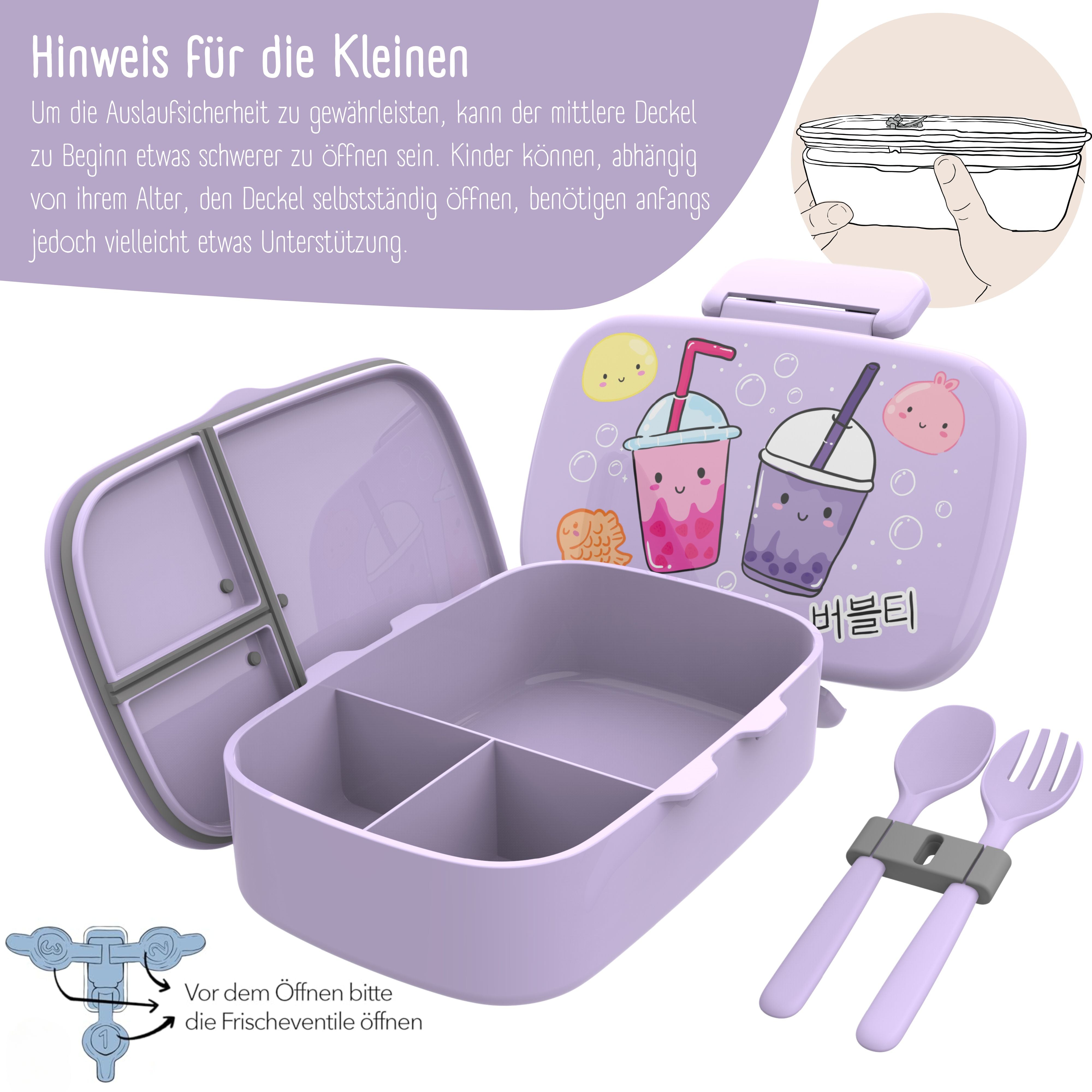 bearfoot-brotdosen-bubble-tea-brotdose-lila-mit-f-chern image 5