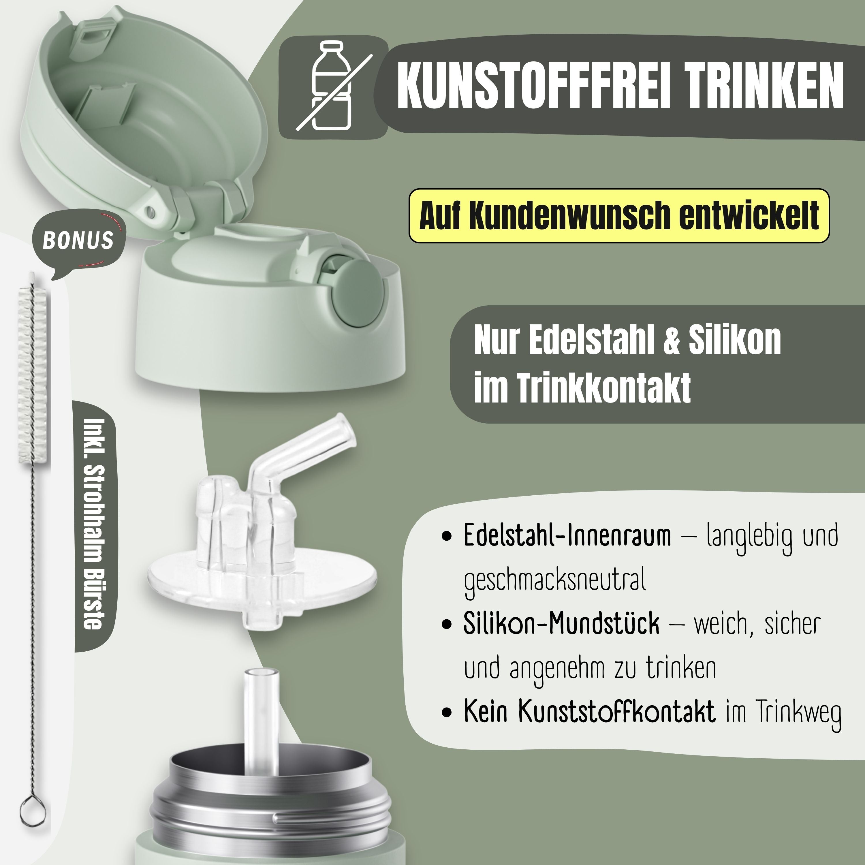 bearfoot-thermo-trinkflasche-kinder-reh-gr-n-350ml-edelstahl image 7