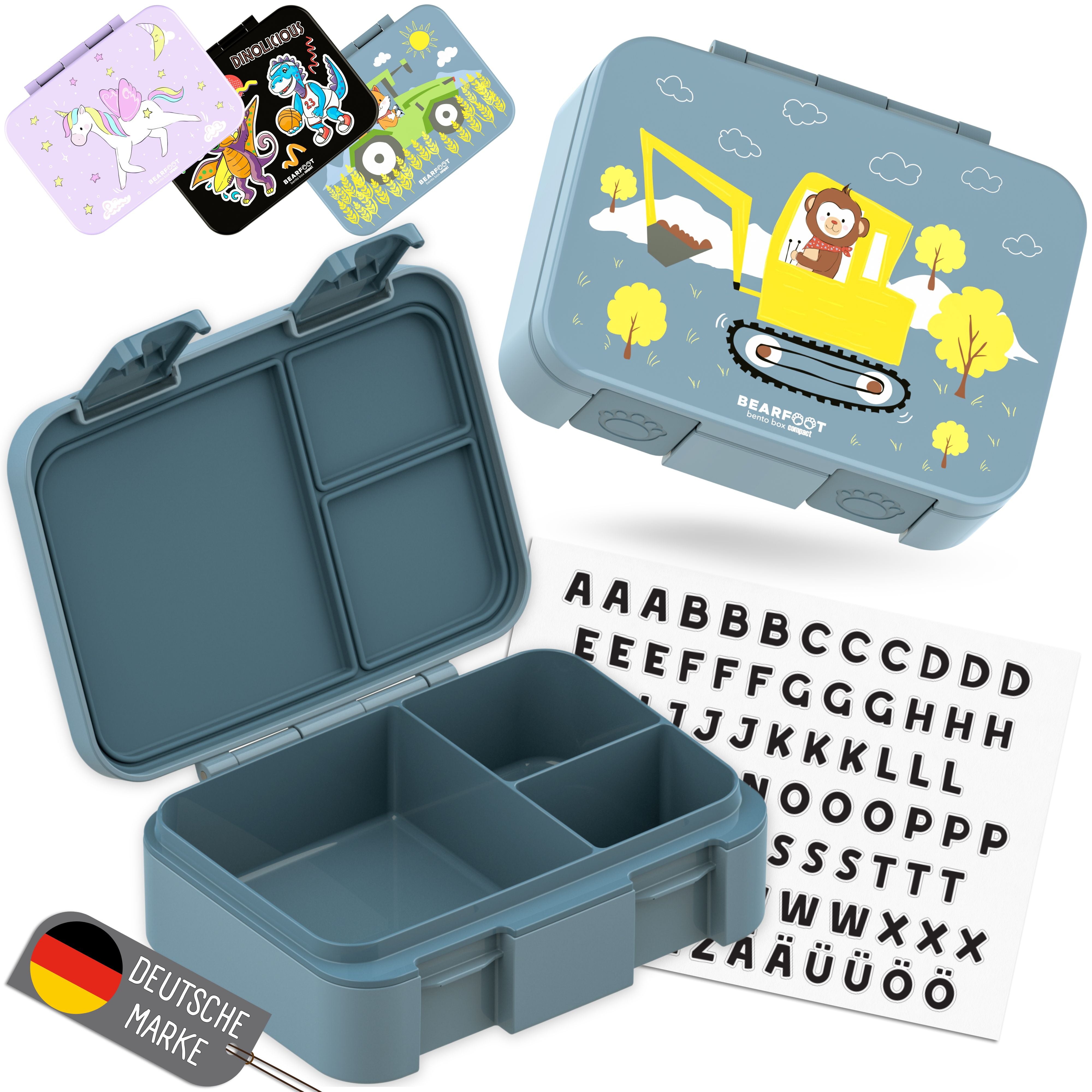 bearfoot-brotdose-mit-f-chern-650-ml-bagger-blau-auslaufsicher image 7