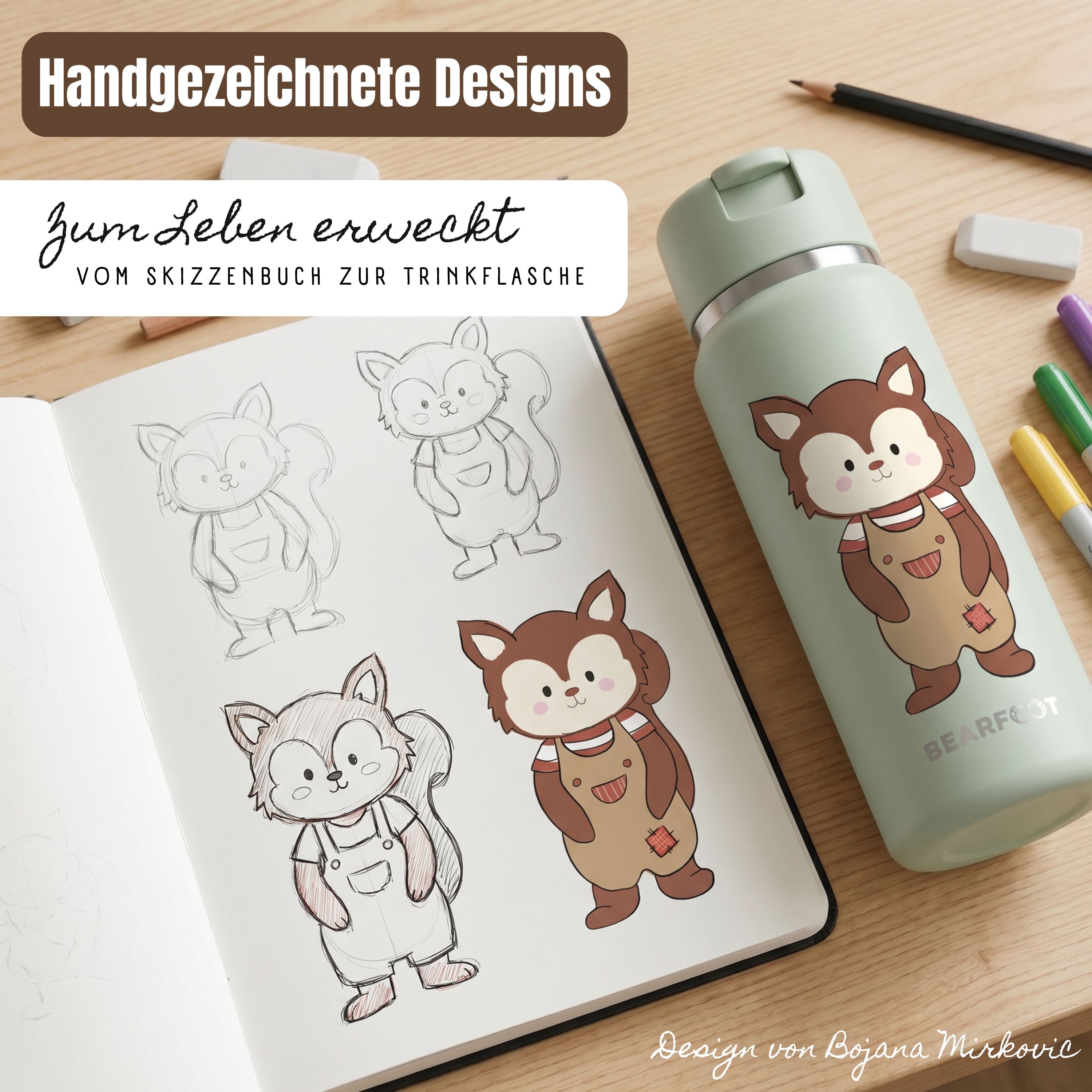 bearfoot-tiny-isolierflasche-kinder-edelstahl-eichh-rnchen-200ml image 7